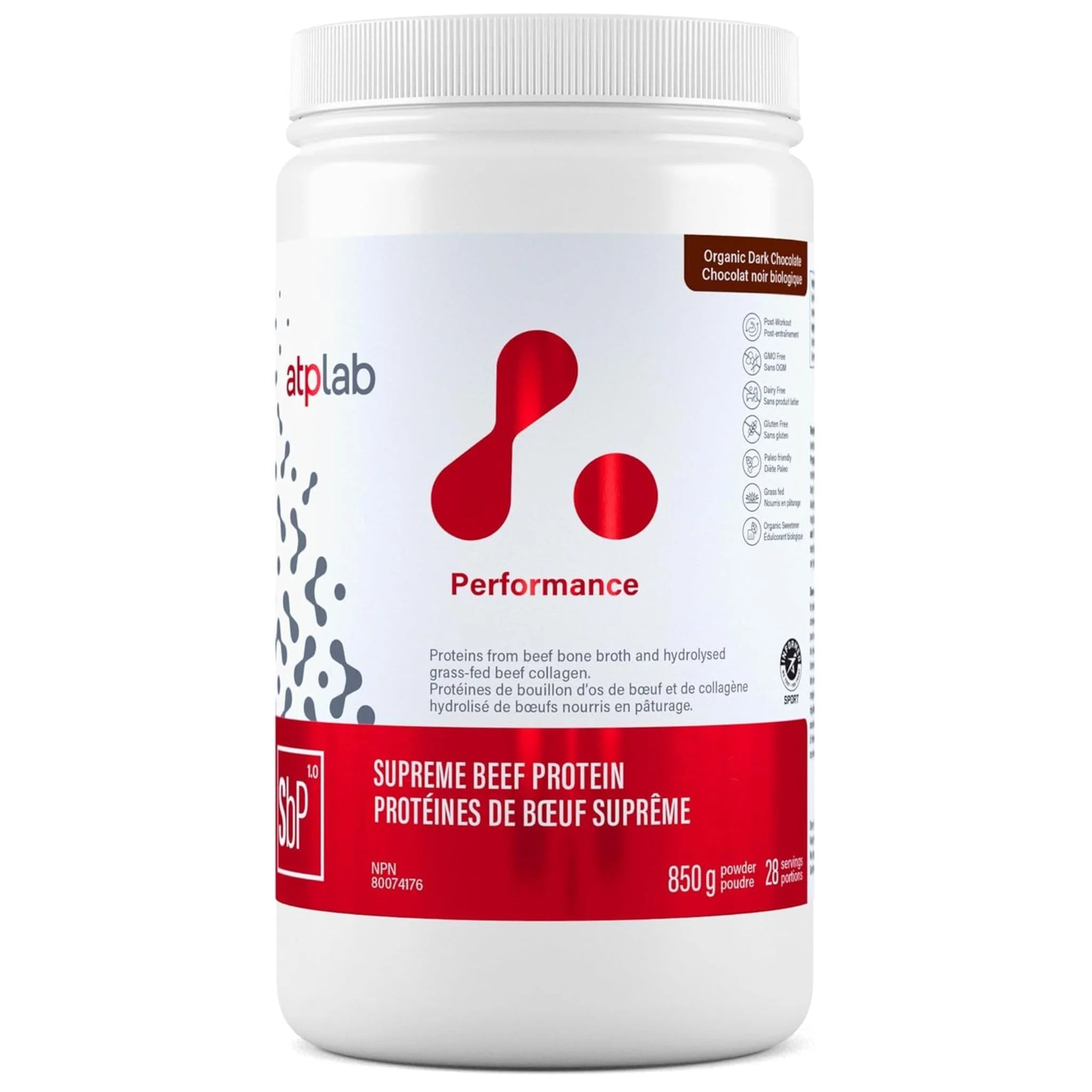 ATP Lab Supreme Beef Protein Chocolate 850g - Nature's Source Inc
