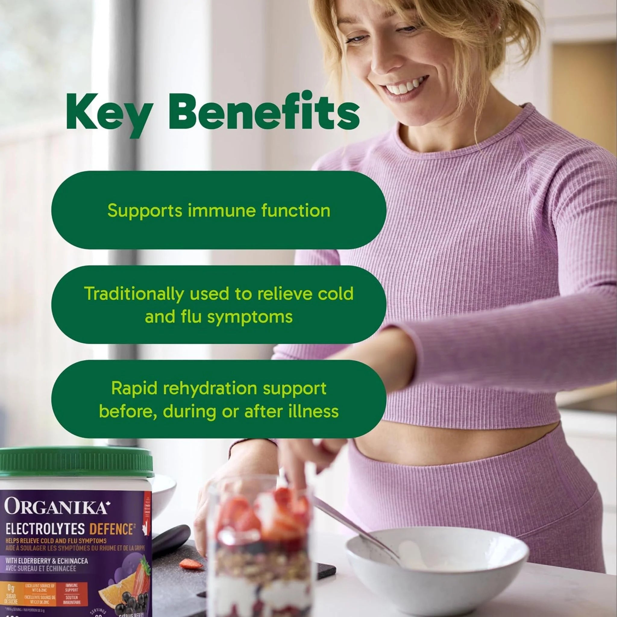 Organika Electrolytes Defence Citrus Berry 180g