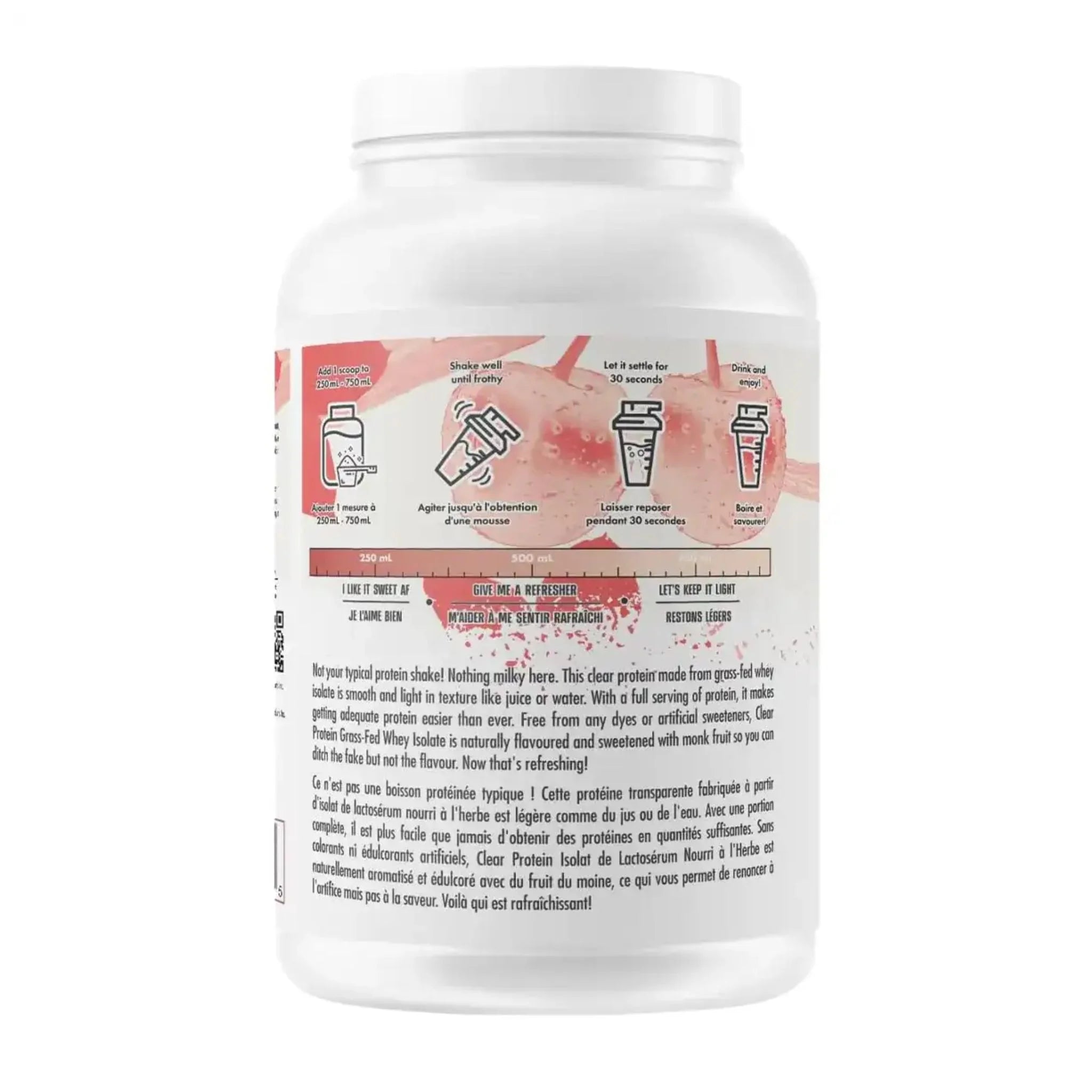 Alt Nutrition Clear Whey Isolate Cherry Vanilla 490g (20 Servings) - Nature's Source Inc
