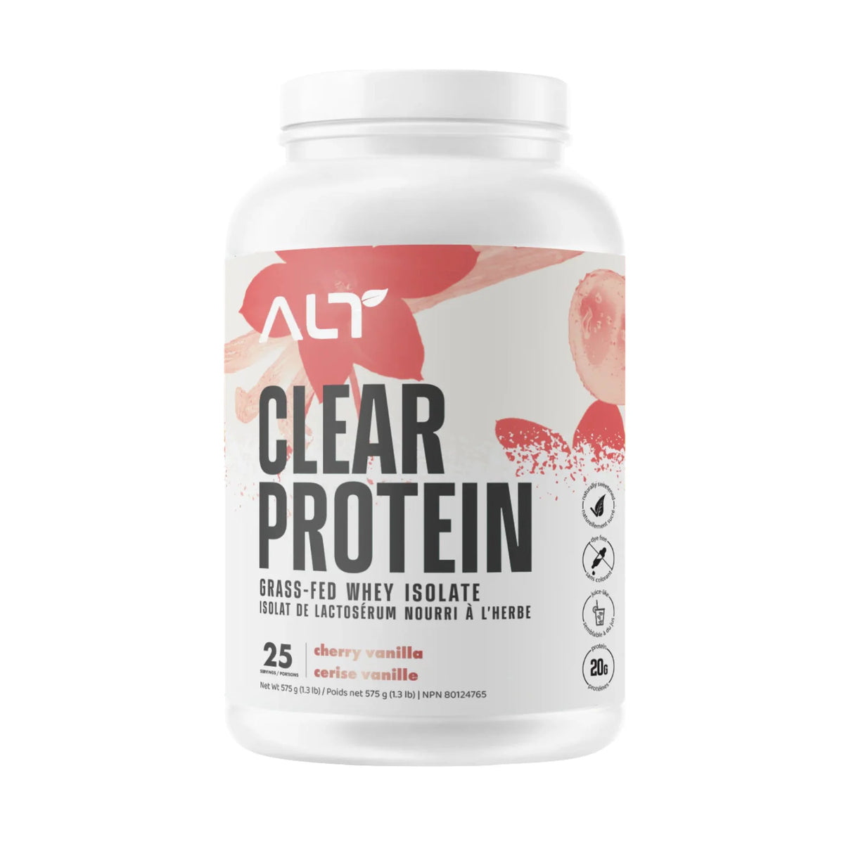ALT Clear Whey Isolate Cherry Vanilla 725g - Nature's Source Inc