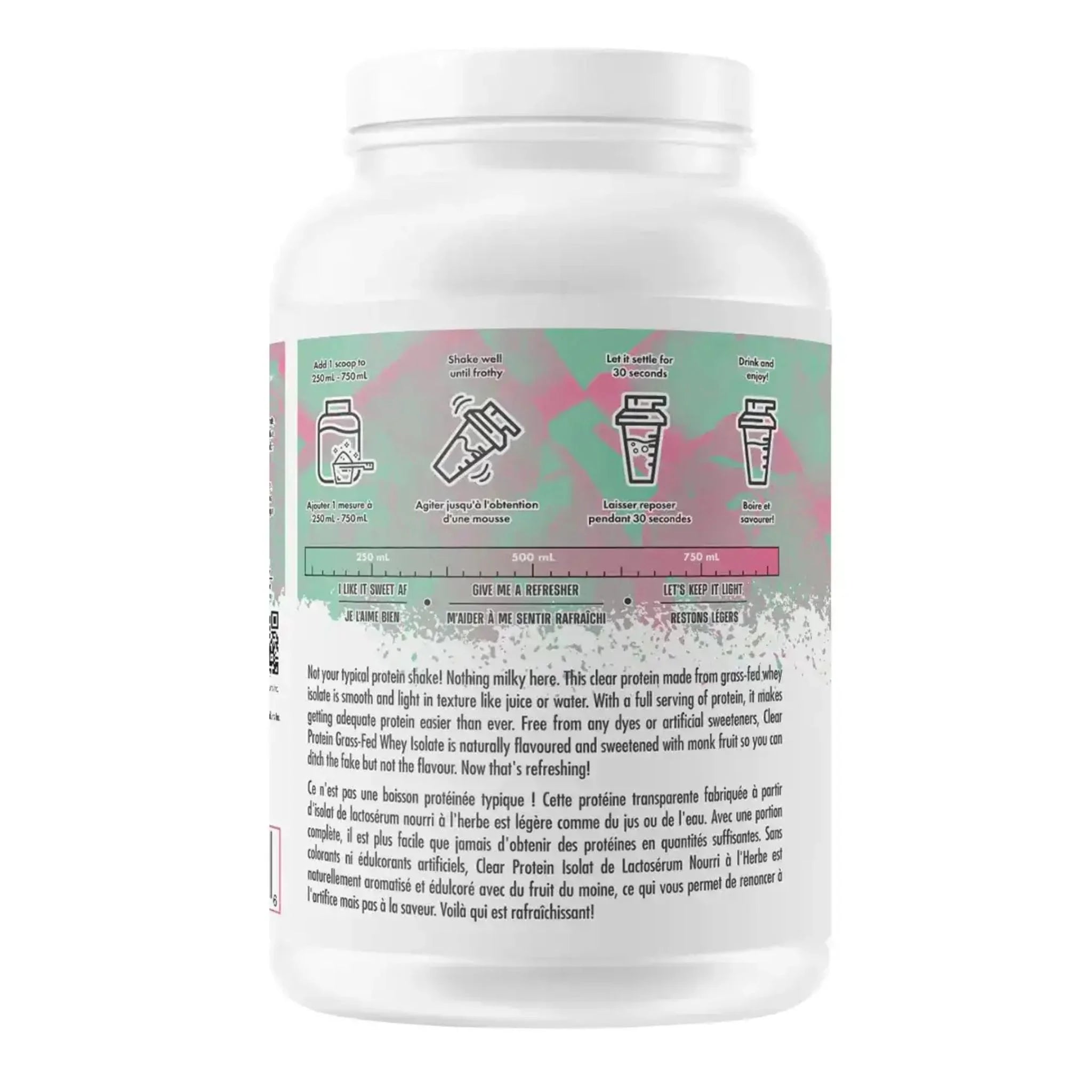 ALT Clear Whey Isolate Watermelon Strawberry 490g (20 Servings) - Nature's Source Inc