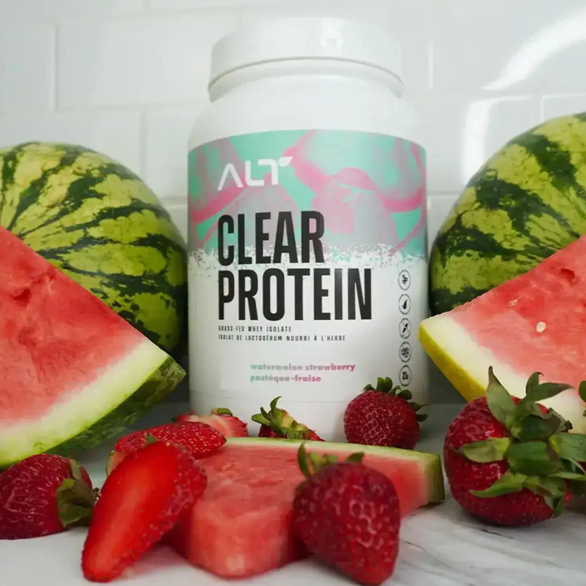 ALT Clear Whey Isolate Watermelon Strawberry 490g (20 Servings) - Nature's Source Inc