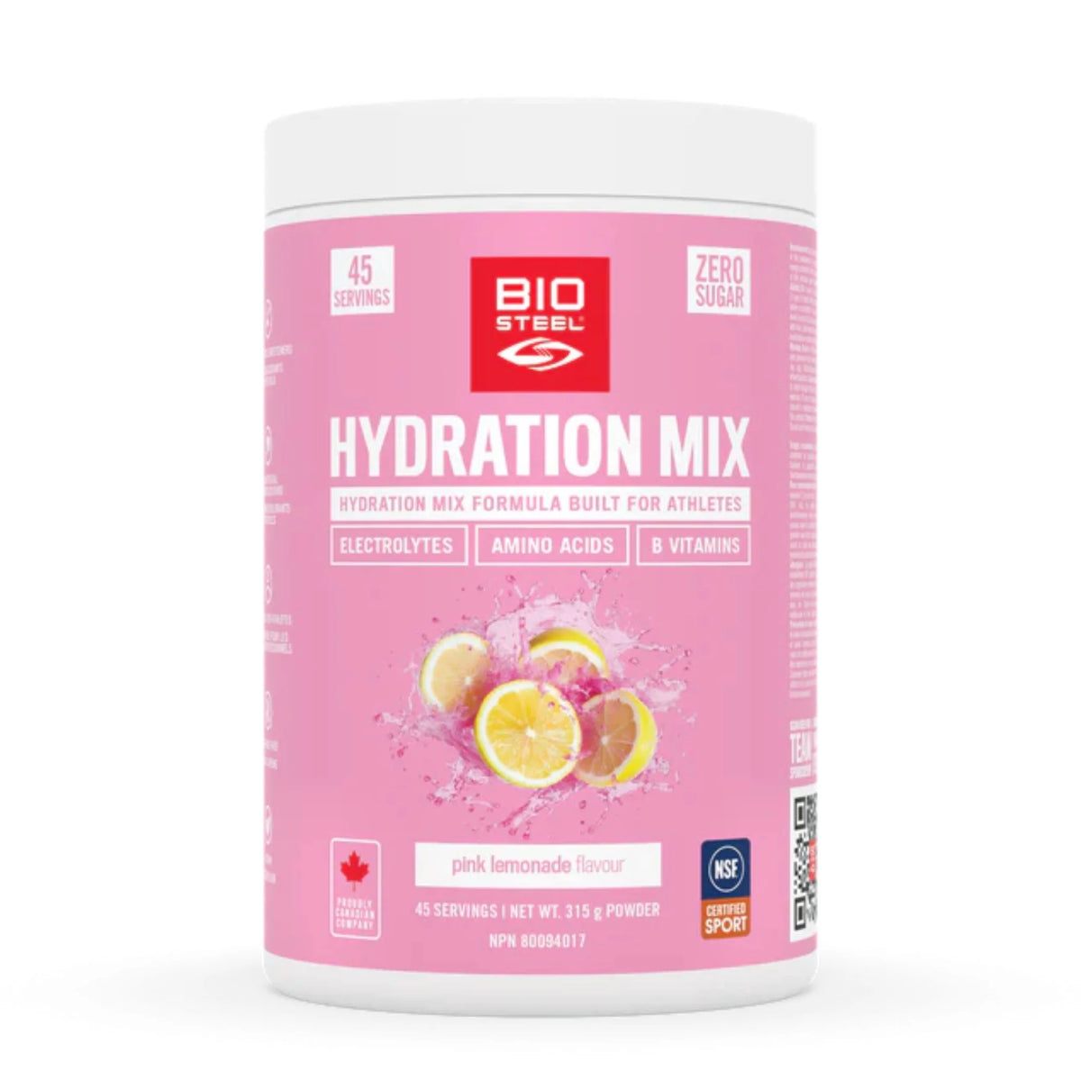 BioSteel Hydration Mix Pink Lemonade 315g
