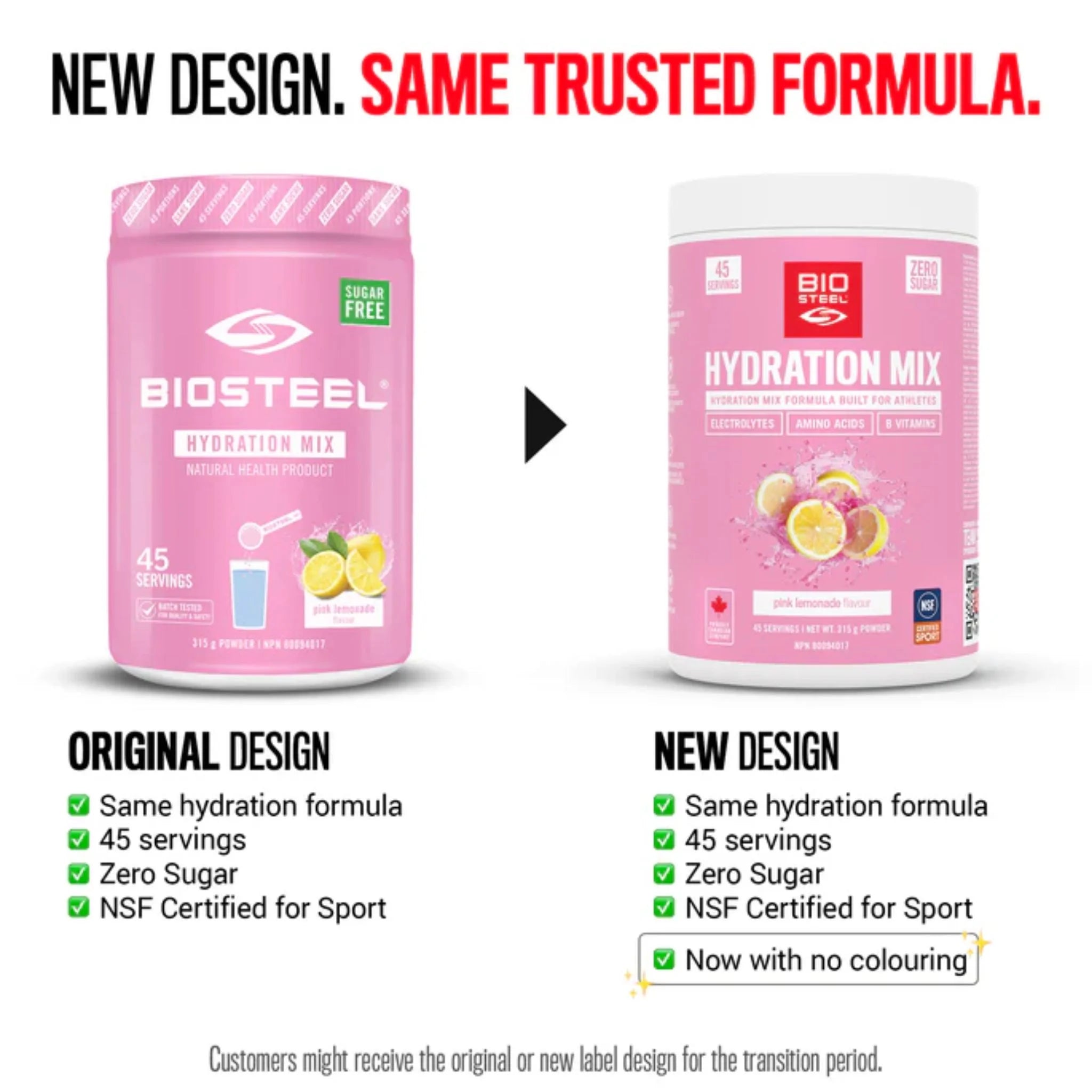 BioSteel Hydration Mix Pink Lemonade 315g
