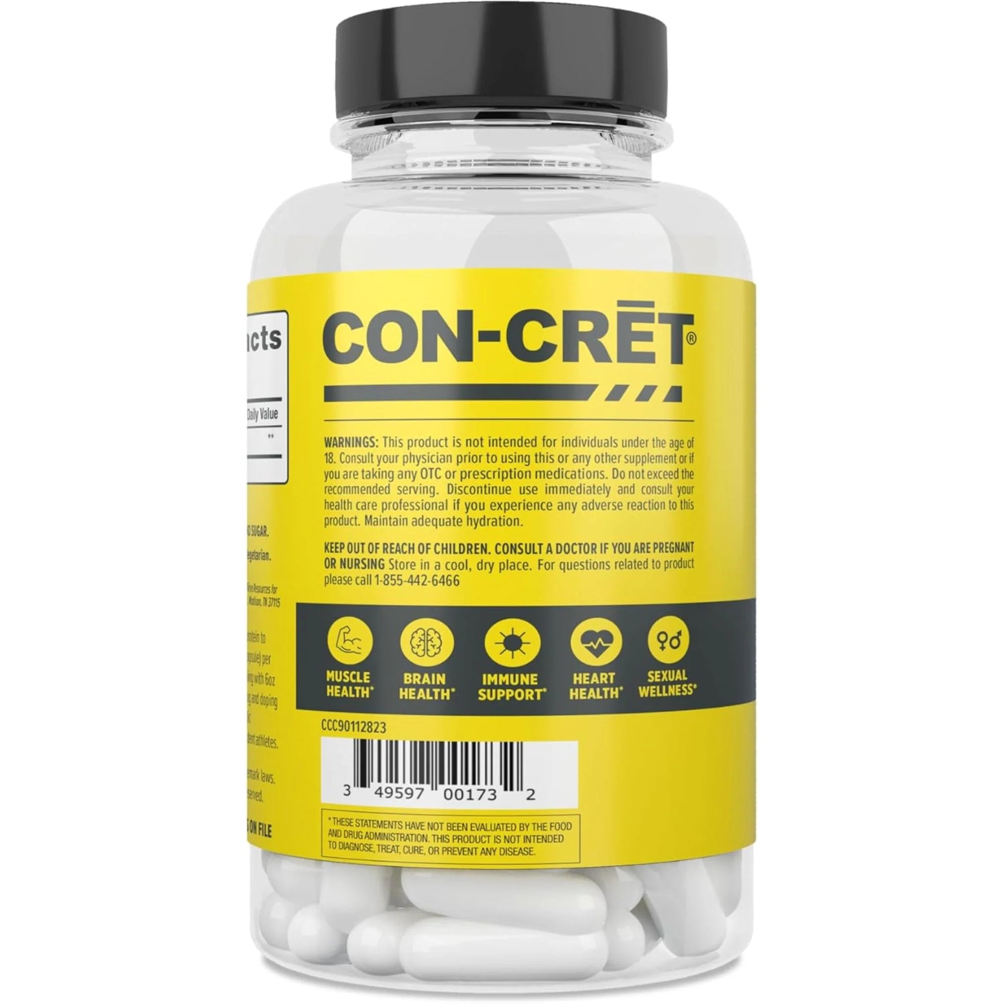CON-CRET Creatine HCl 72c