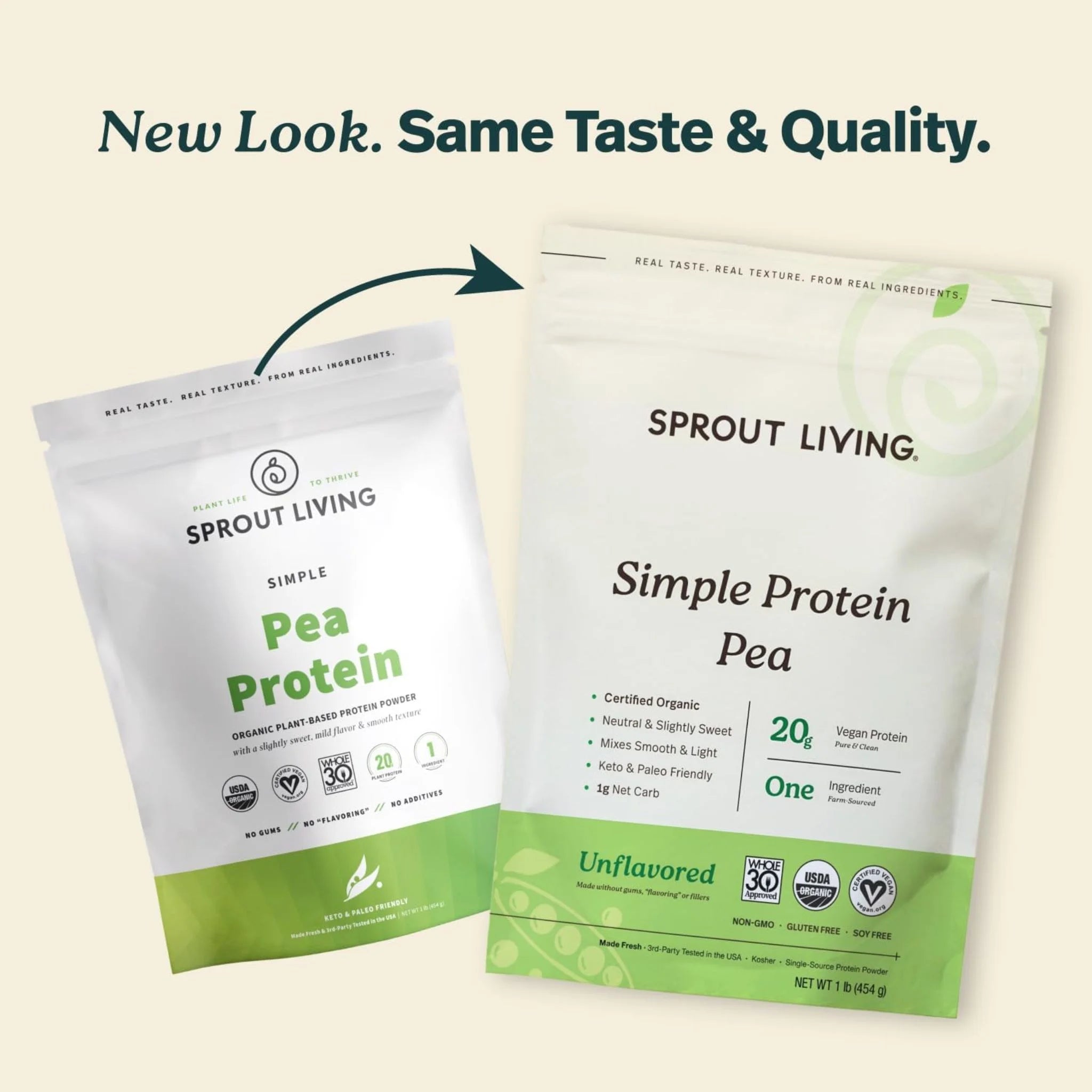 Sprout Living Pea Protein 454g