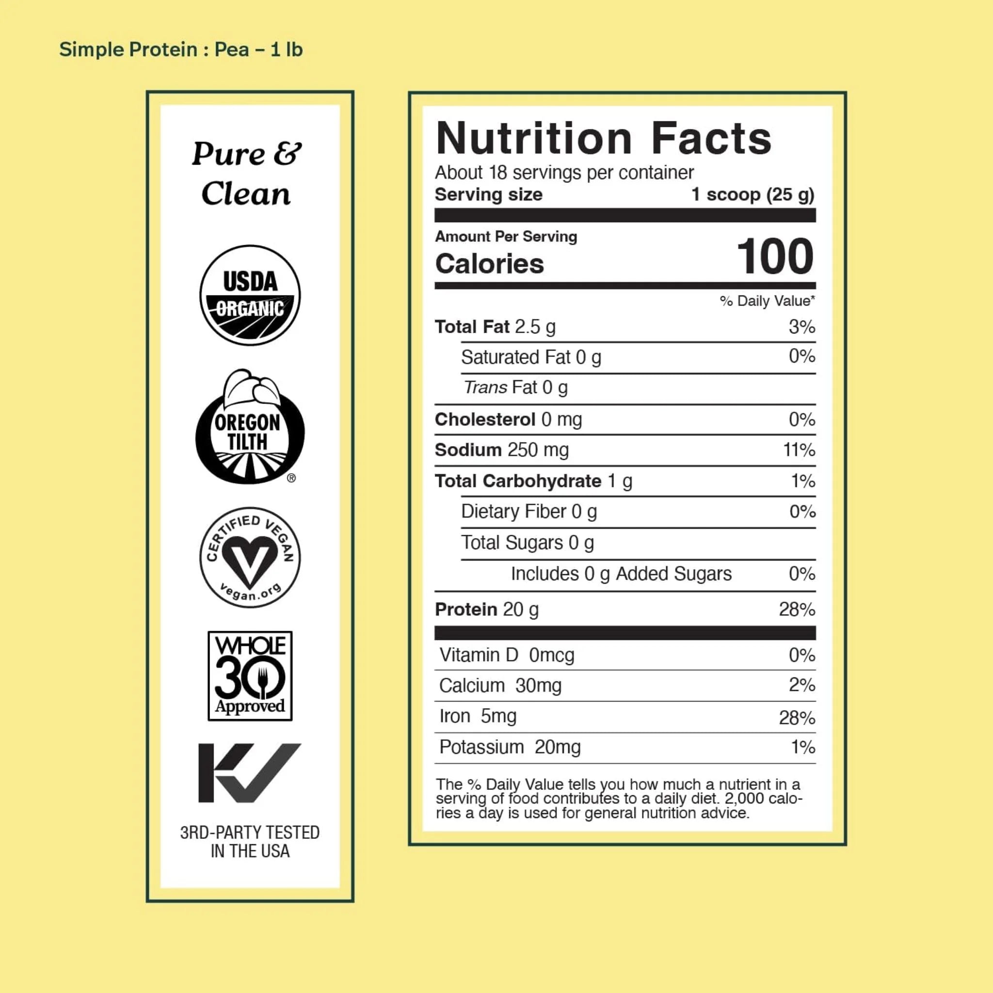 Sprout Living Pea Protein 454g