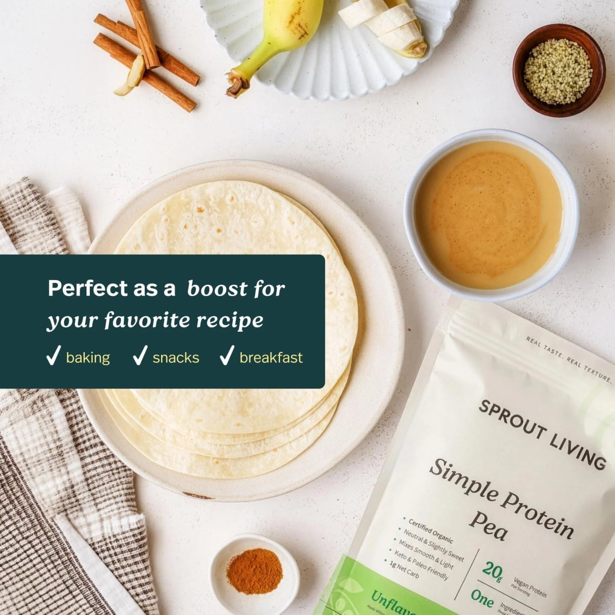 Sprout Living Pea Protein 454g