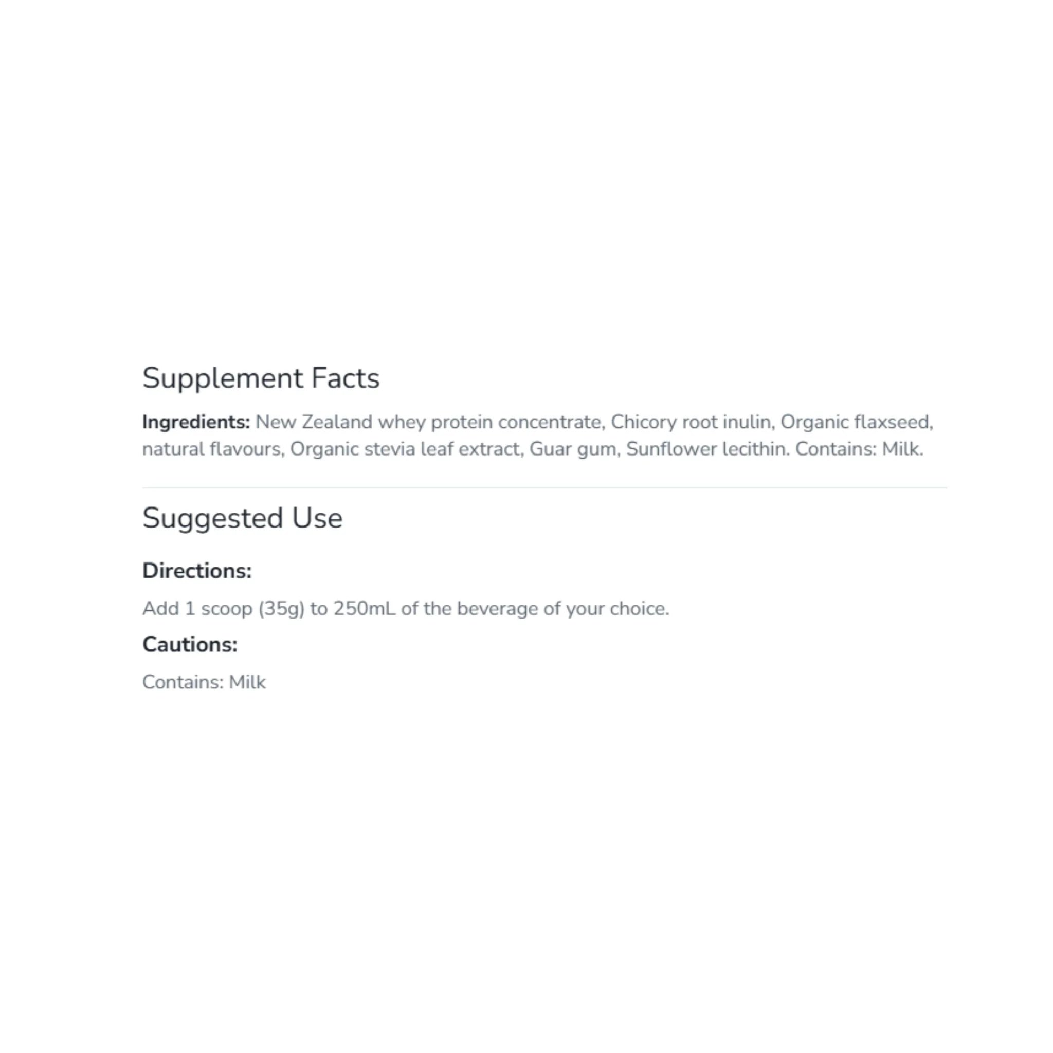 Progressive Grass Fed Whey Protein Vanilla 850g - Nature's Source Inc