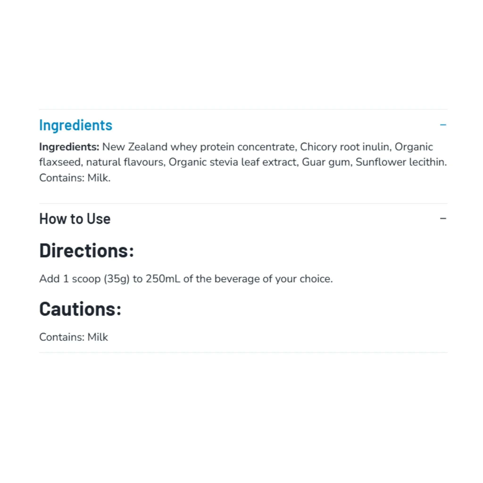 Progressive Grass Fed Whey Protein Unflavour 850g - Nature's Source Inc