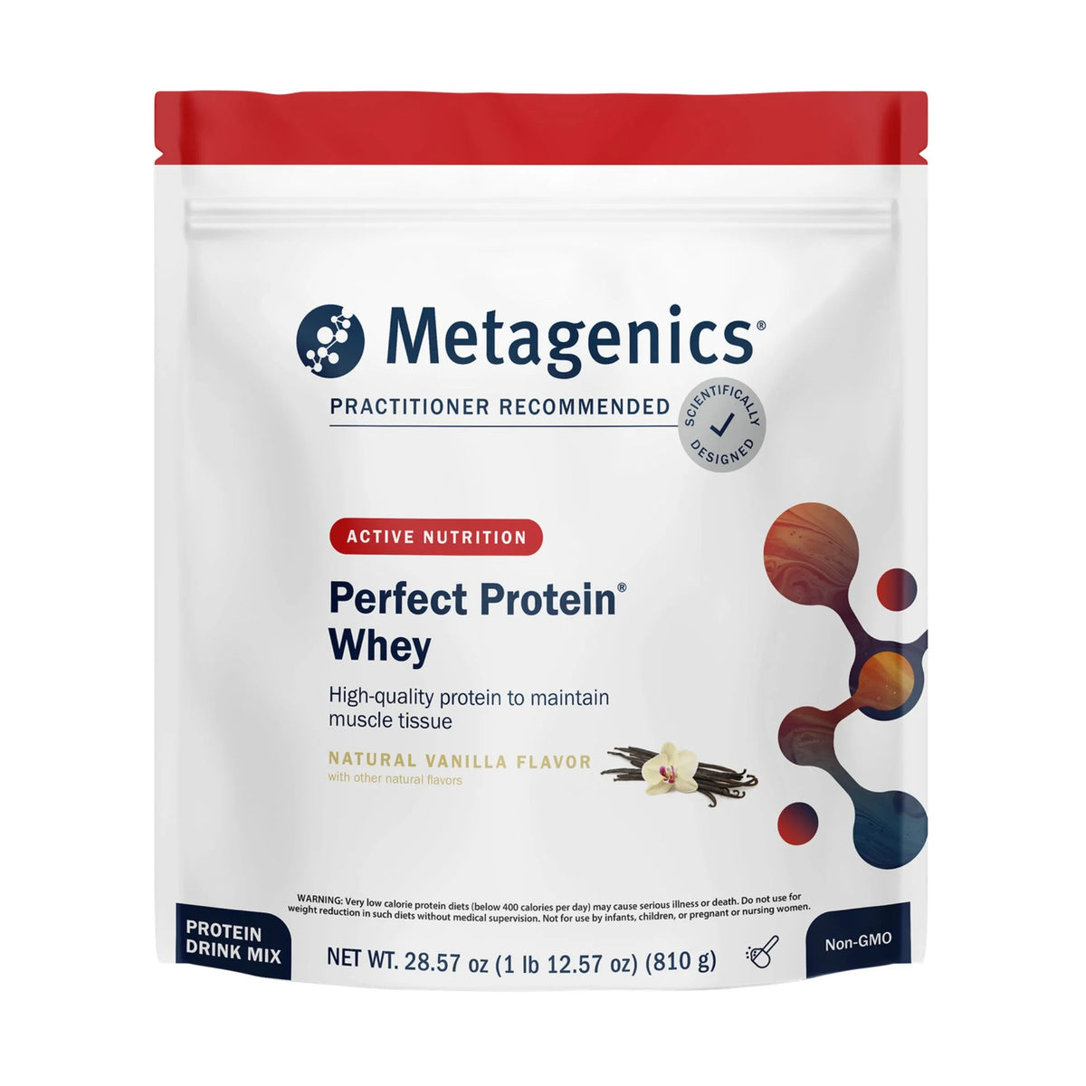 Metagenics Perfect Protein Whey Vanilla 810g - Nature's Source Inc