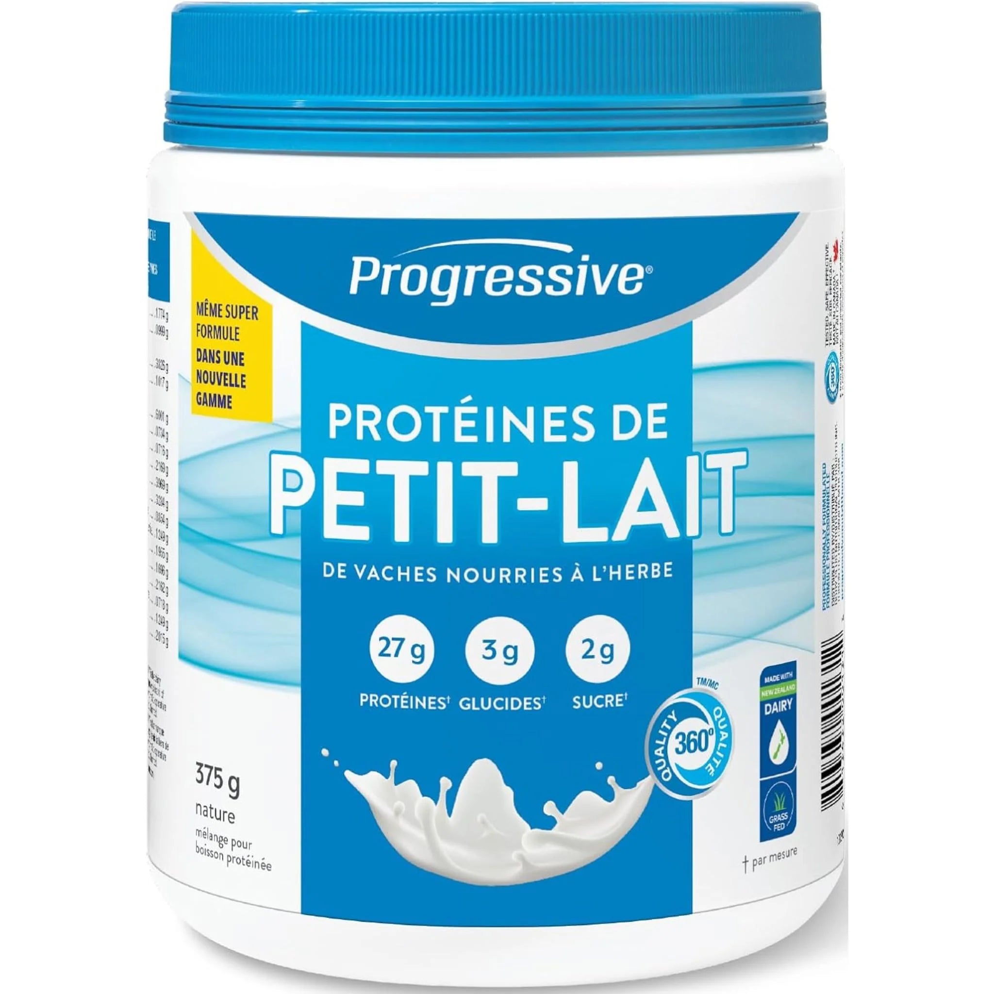 Progressive Grass-fed Whey Protein Unflavoured 375g