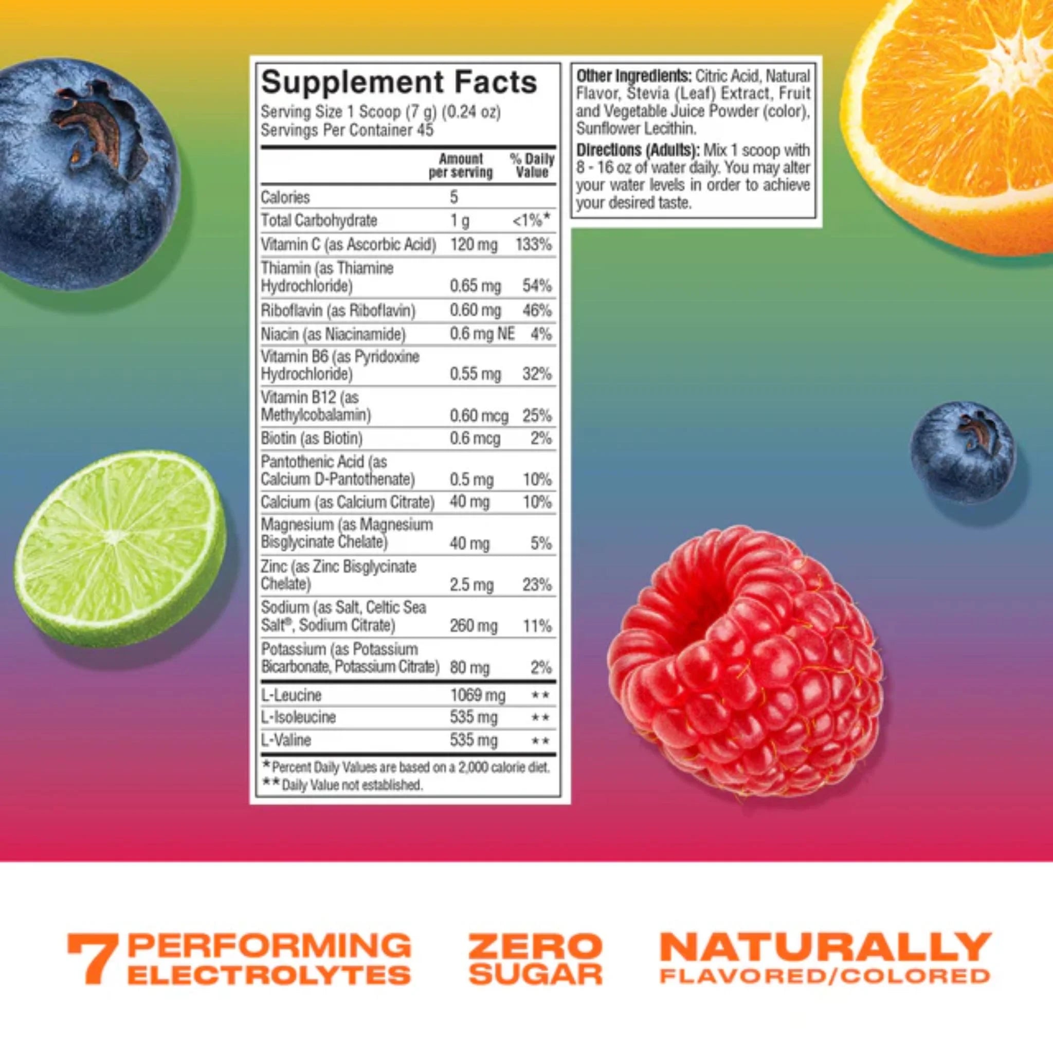 Cwench Hydration Mix Rainbow Swirl 315g - Nature's Source Inc