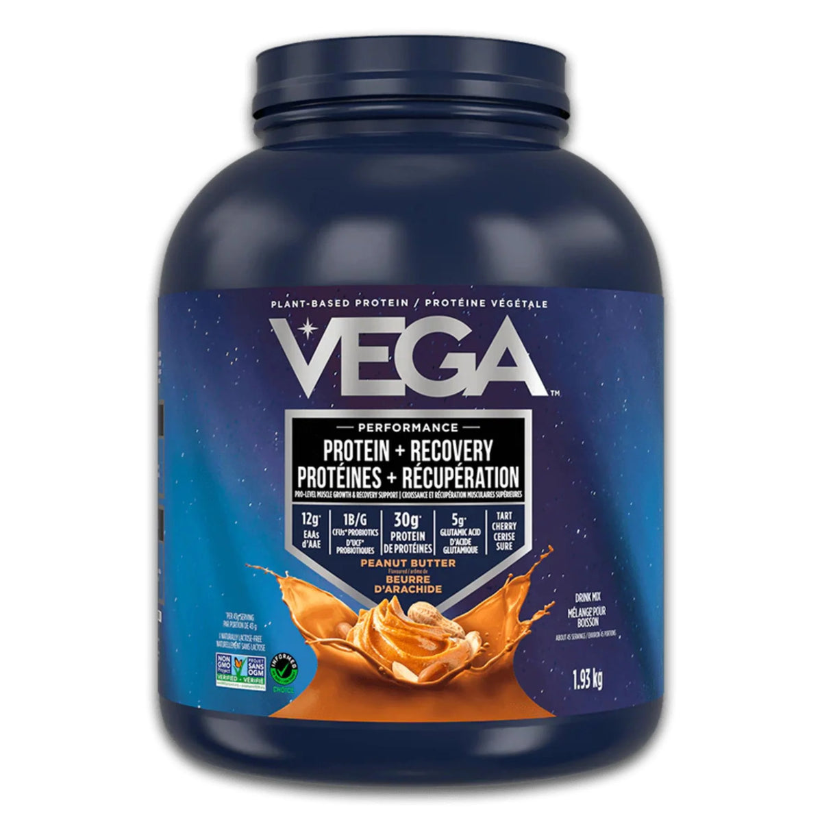 Vega Plant Based Sport Protein Peanut Butter 1.93kg