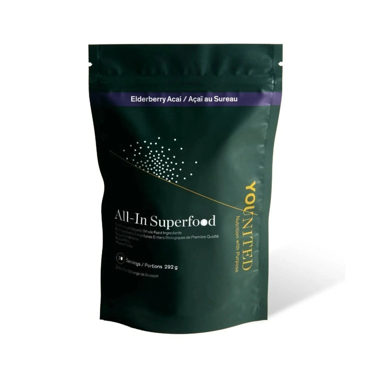 Younited All in One Elderberry Acai 292g - Nature's Source Inc