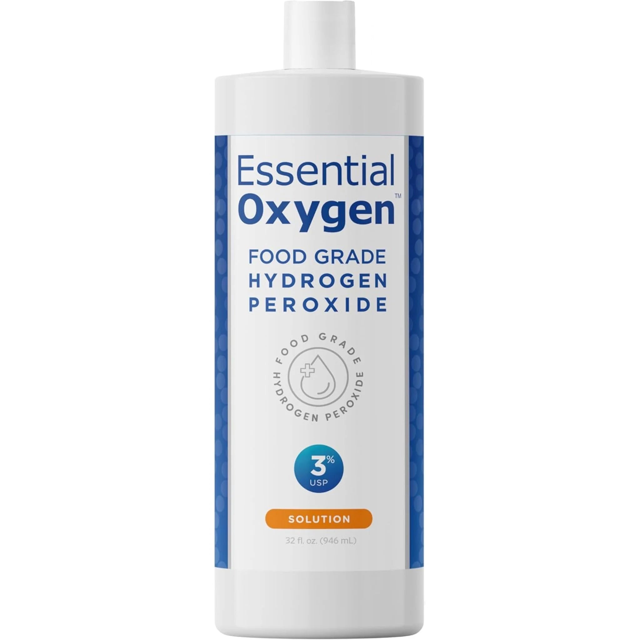 Essential Oxygen Food Grade Hydrogen Peroxide 3% 946ml - Nature's Source Inc