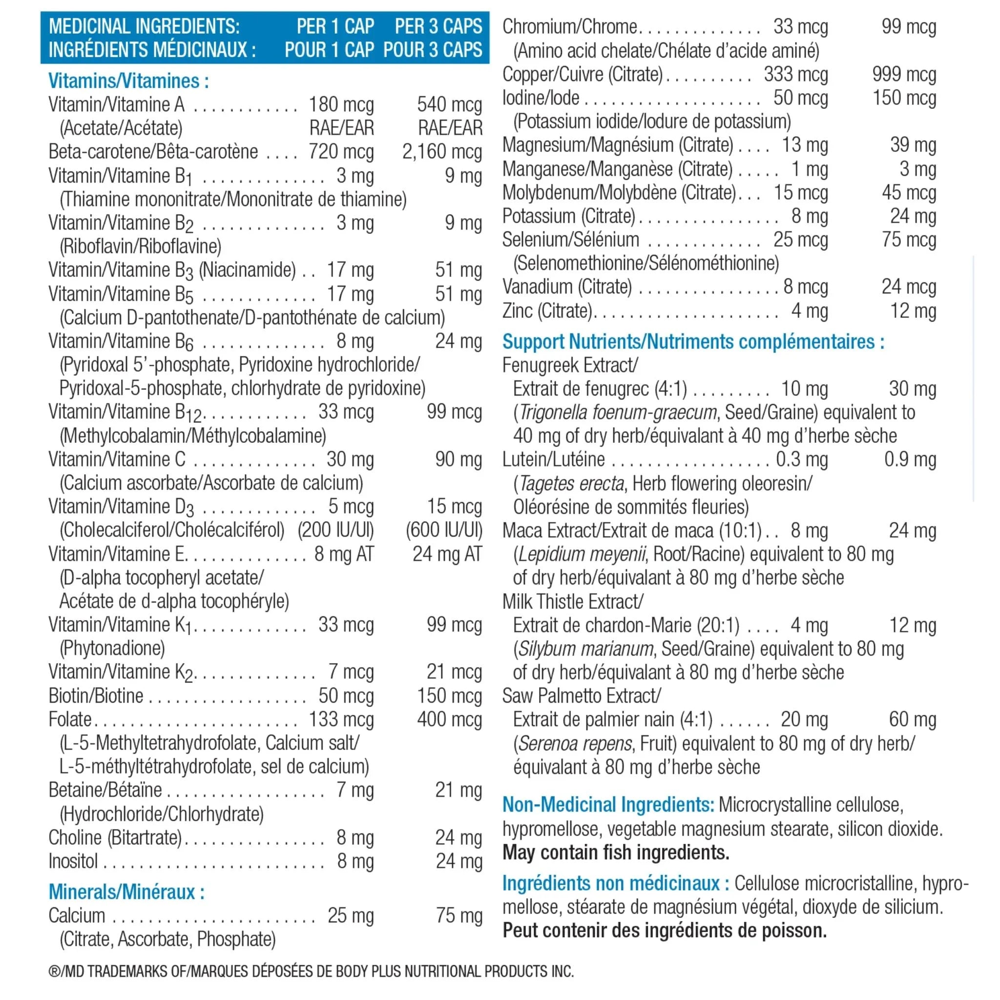 Progressive MultiVitamin Adult Men 120c - Nature's Source Inc