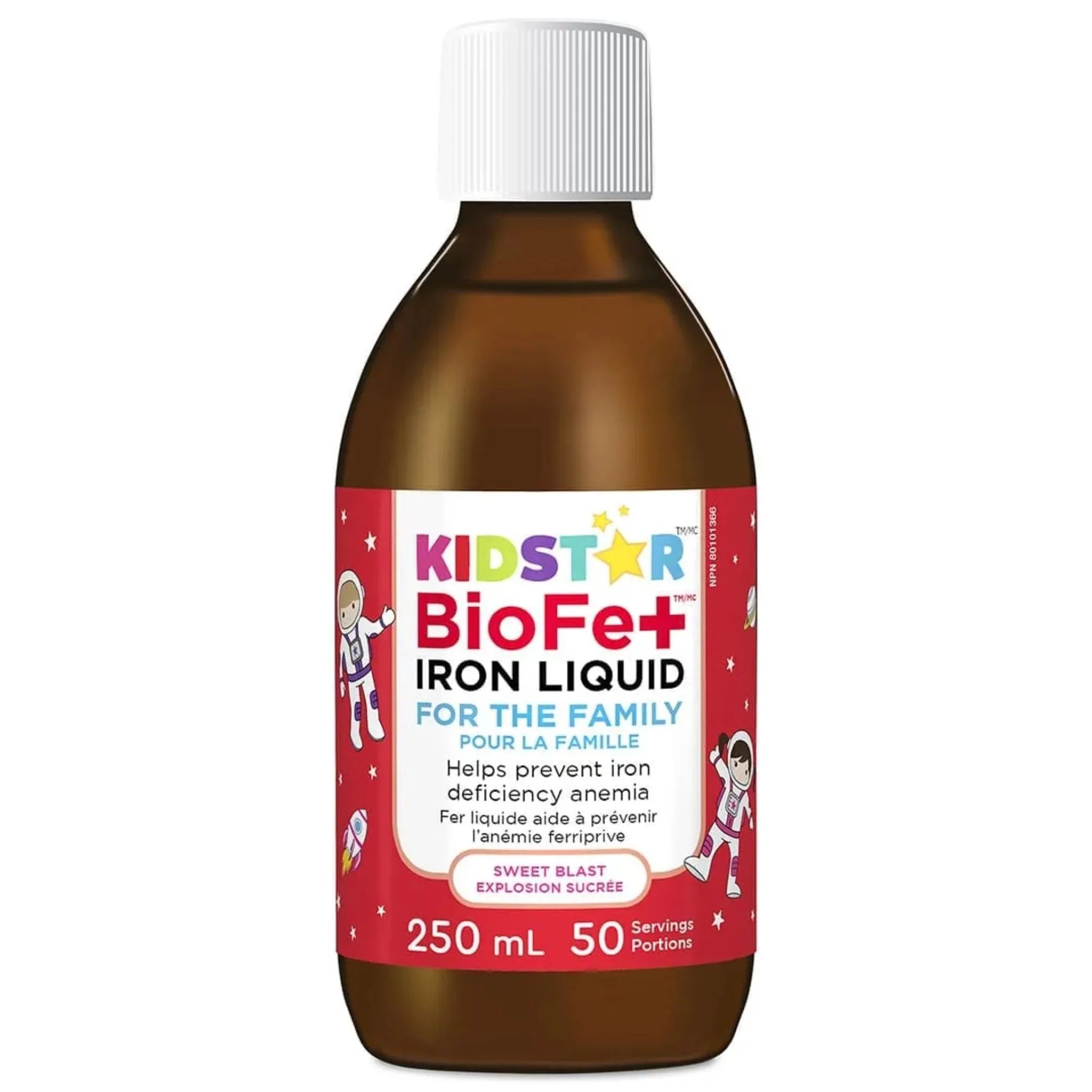 KidStar BioFe+ Iron Liquid Sweet Blast 250ml - Nature's Source Inc