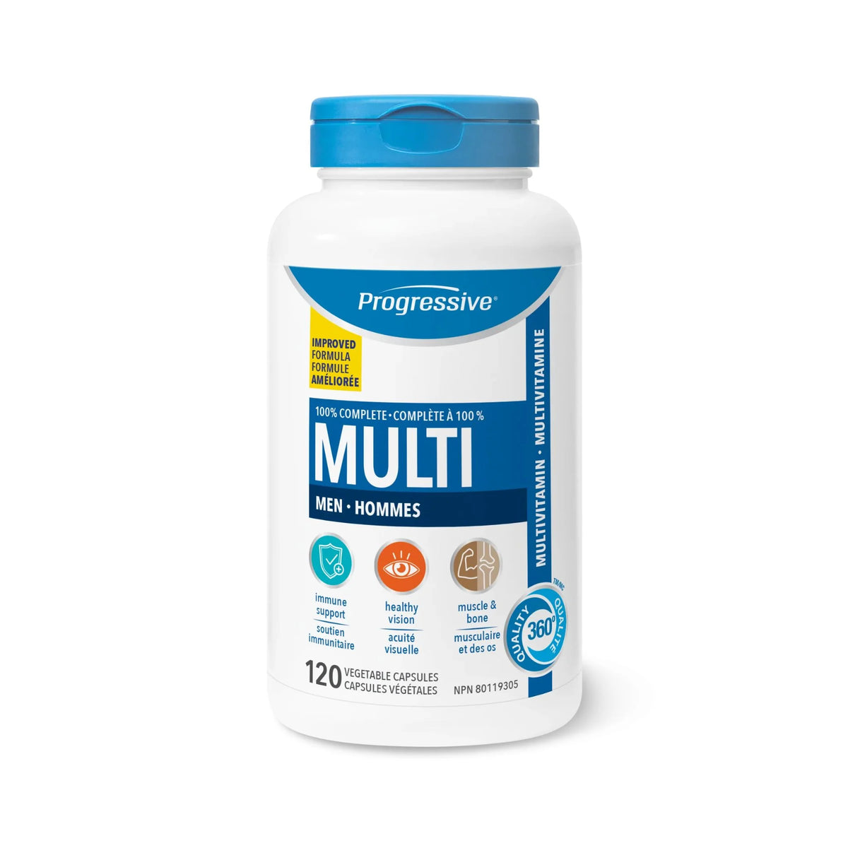Progressive MultiVitamin Adult Men 120c - Nature's Source Inc