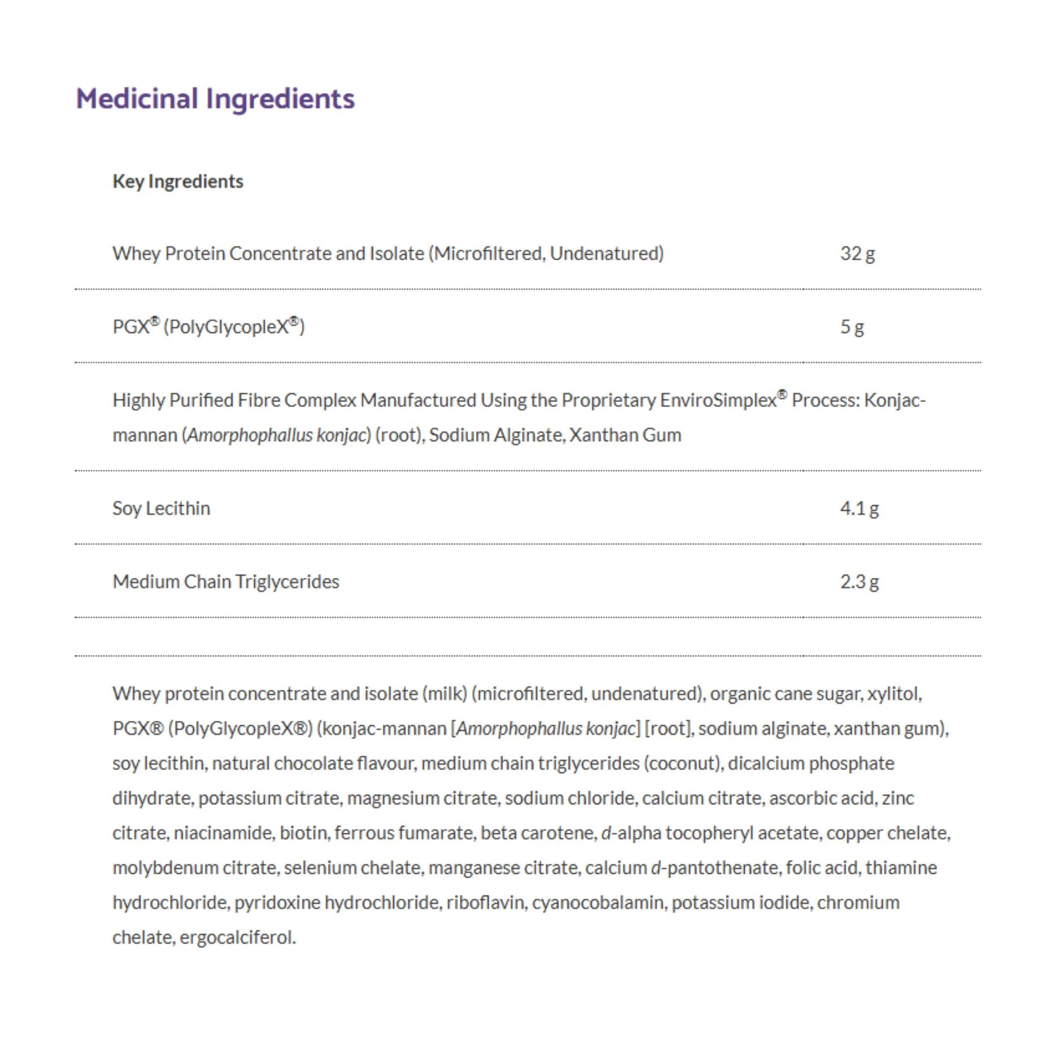 Bioclinic Naturals PGX Weight Loss Meal Replacement Double Chocolate 1Kg - Nature's Source Inc