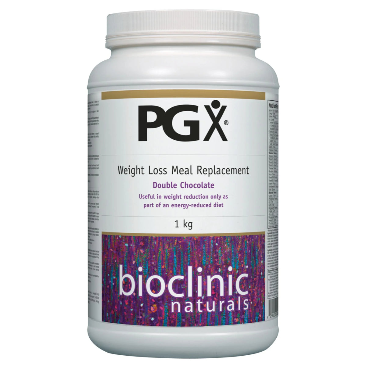 Bioclinic Naturals PGX Weight Loss Meal Replacement Double Chocolate 1Kg - Nature's Source Inc