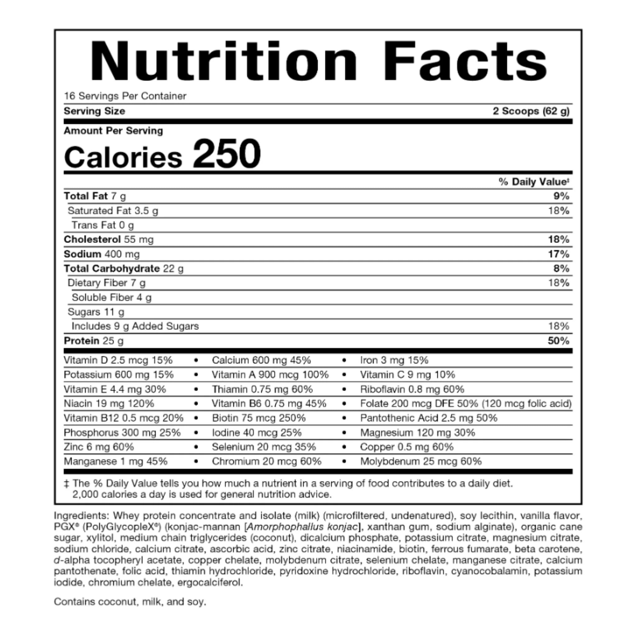 Bioclinic Naturals Naturals PGX Weight Loss Meal Loss Replacement French Vanilla 1Kg - Nature's Source Inc