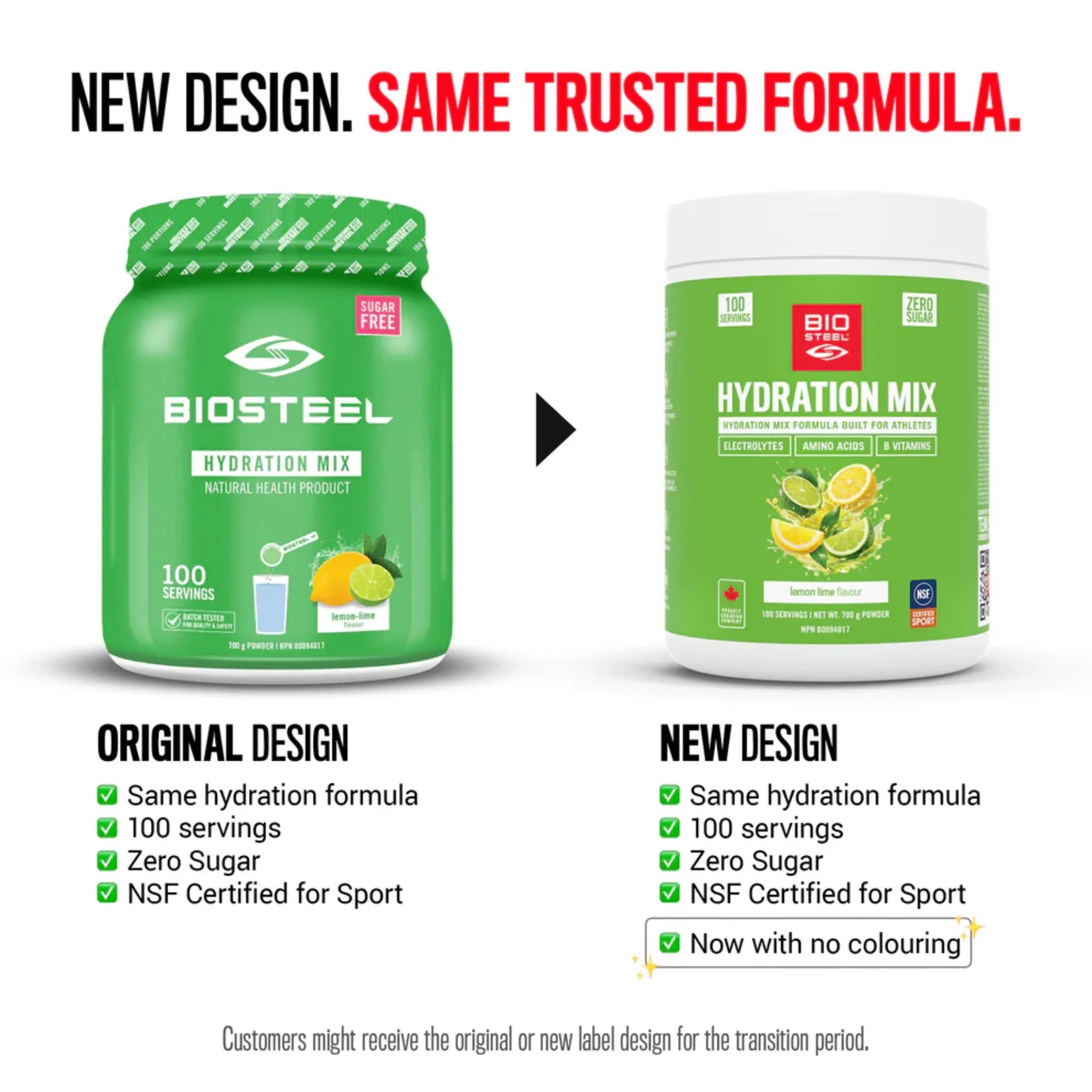 BioSteel Hydration Mix Lemon Lime 700g - Nature's Source Inc