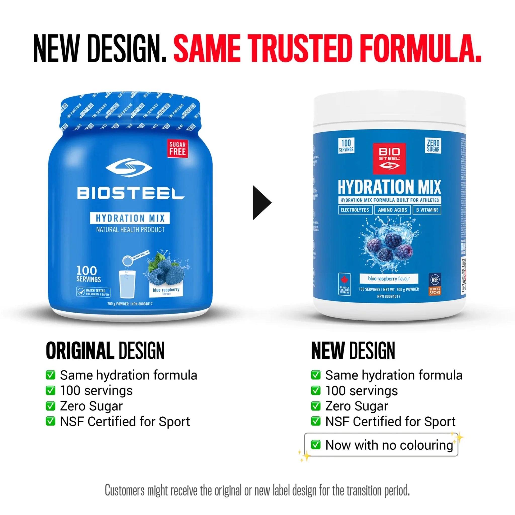 BioSteel Hydration Mix Blue Raspberry 700g - Nature's Source Inc