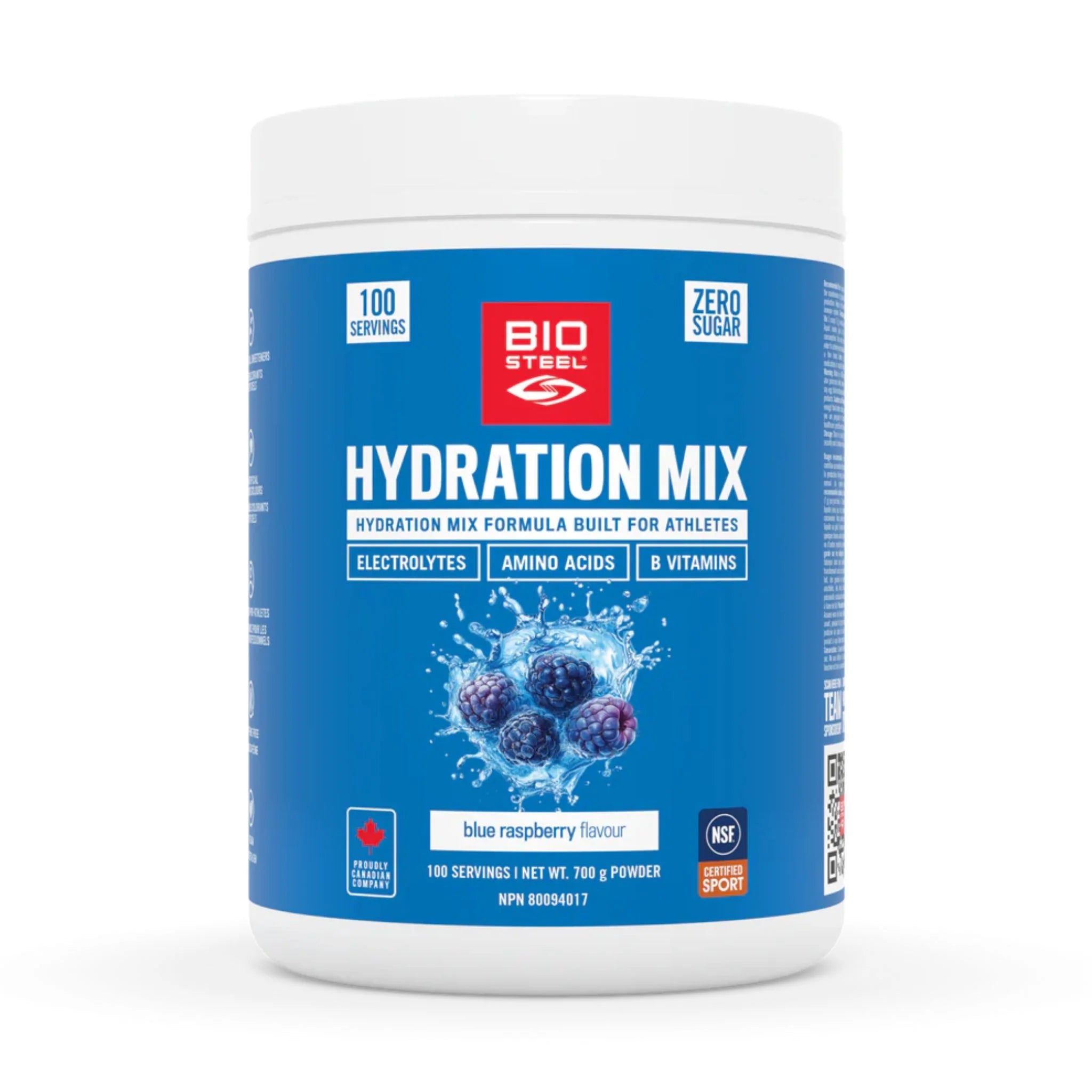 BioSteel Hydration Mix Blue Raspberry 700g - Nature's Source Inc