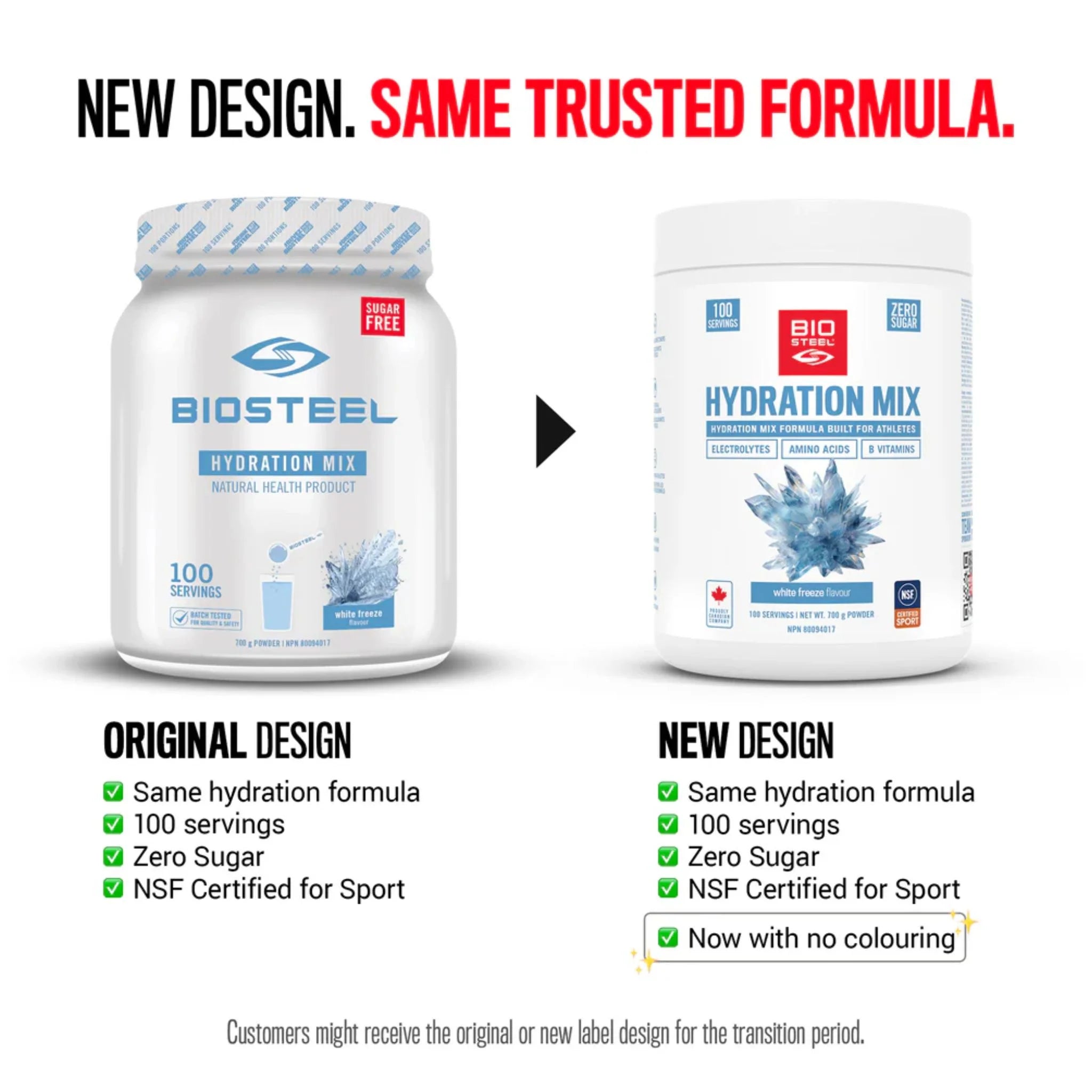 BioSteel Hydration Mix White Freeze 700g - Nature's Source Inc