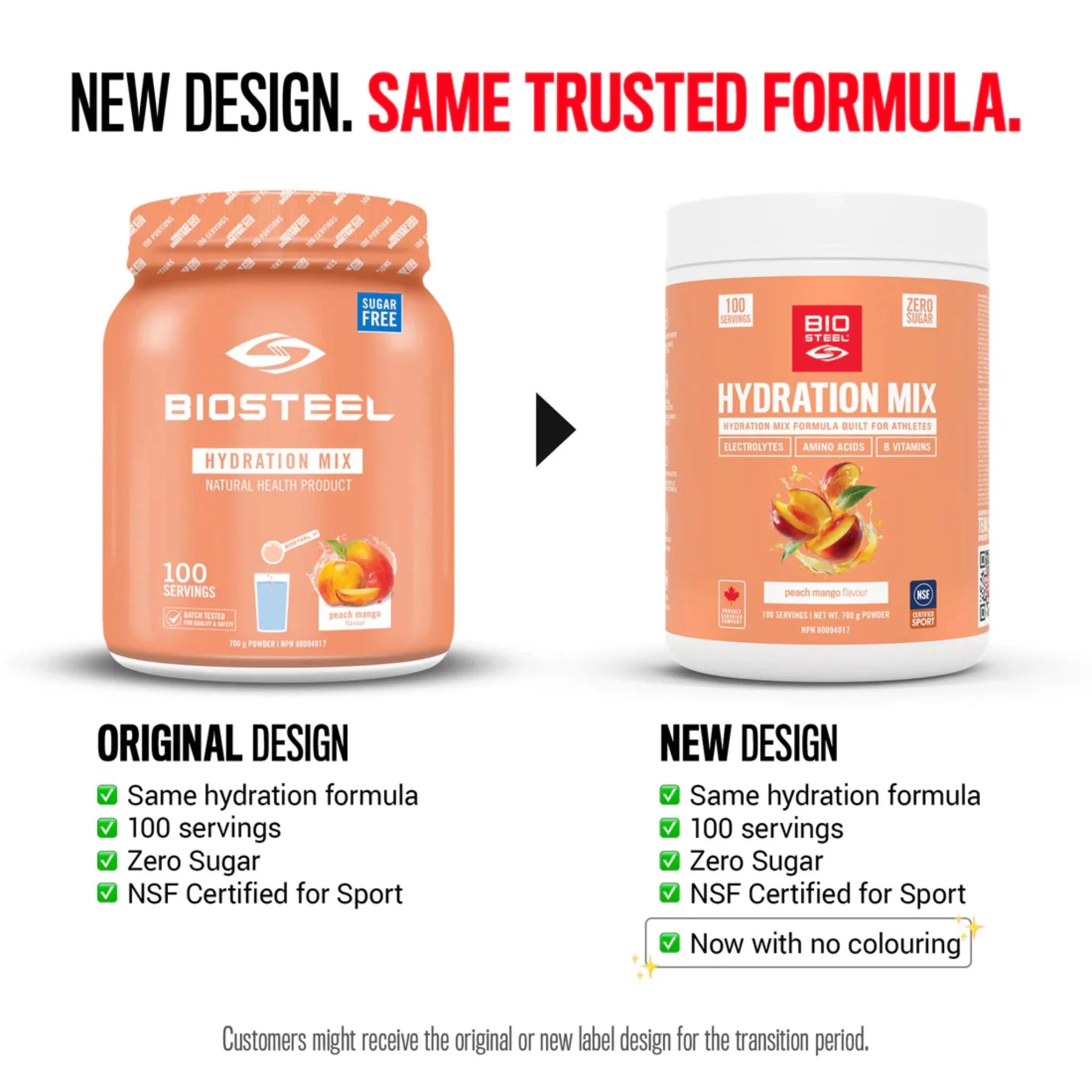 BioSteel Hydration Mix Peach Mango 700g
