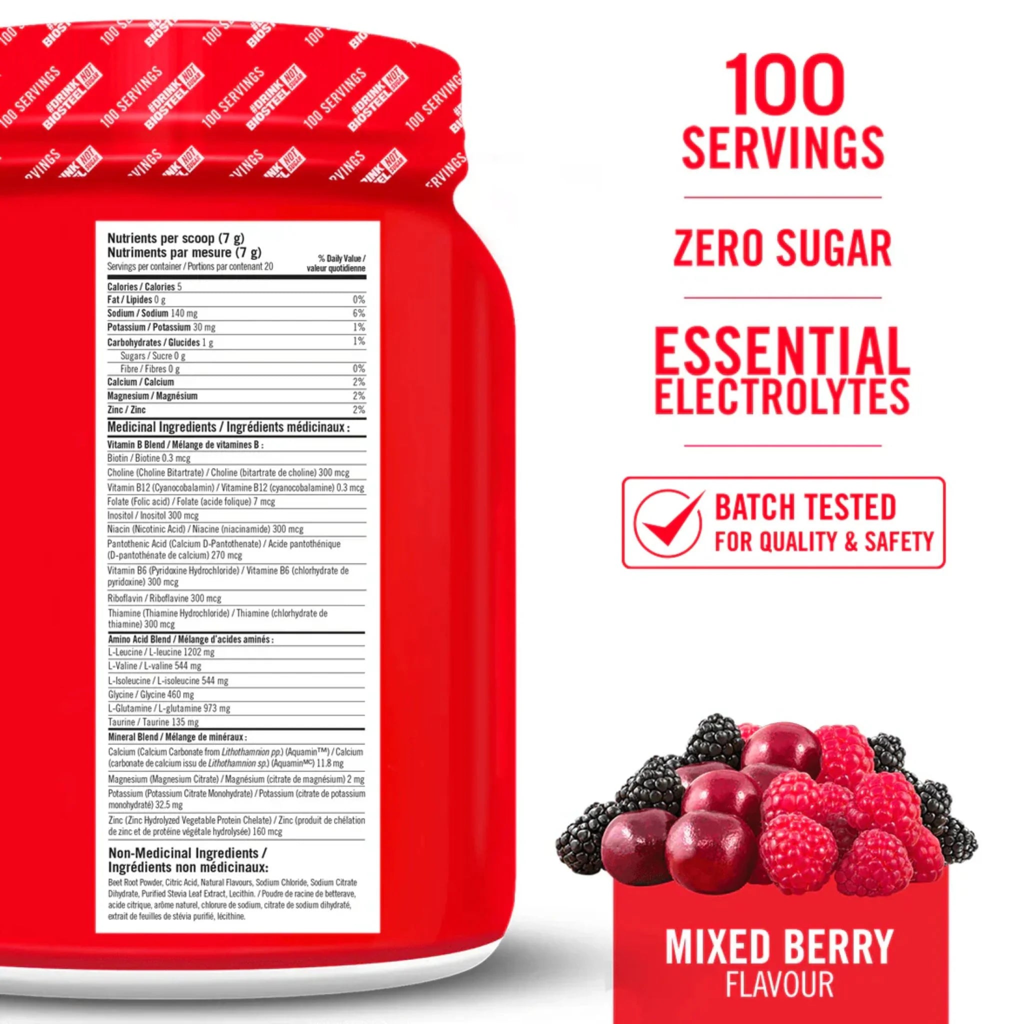 BioSteel Hydration Mix Mixed Berry 700g - Nature's Source Inc