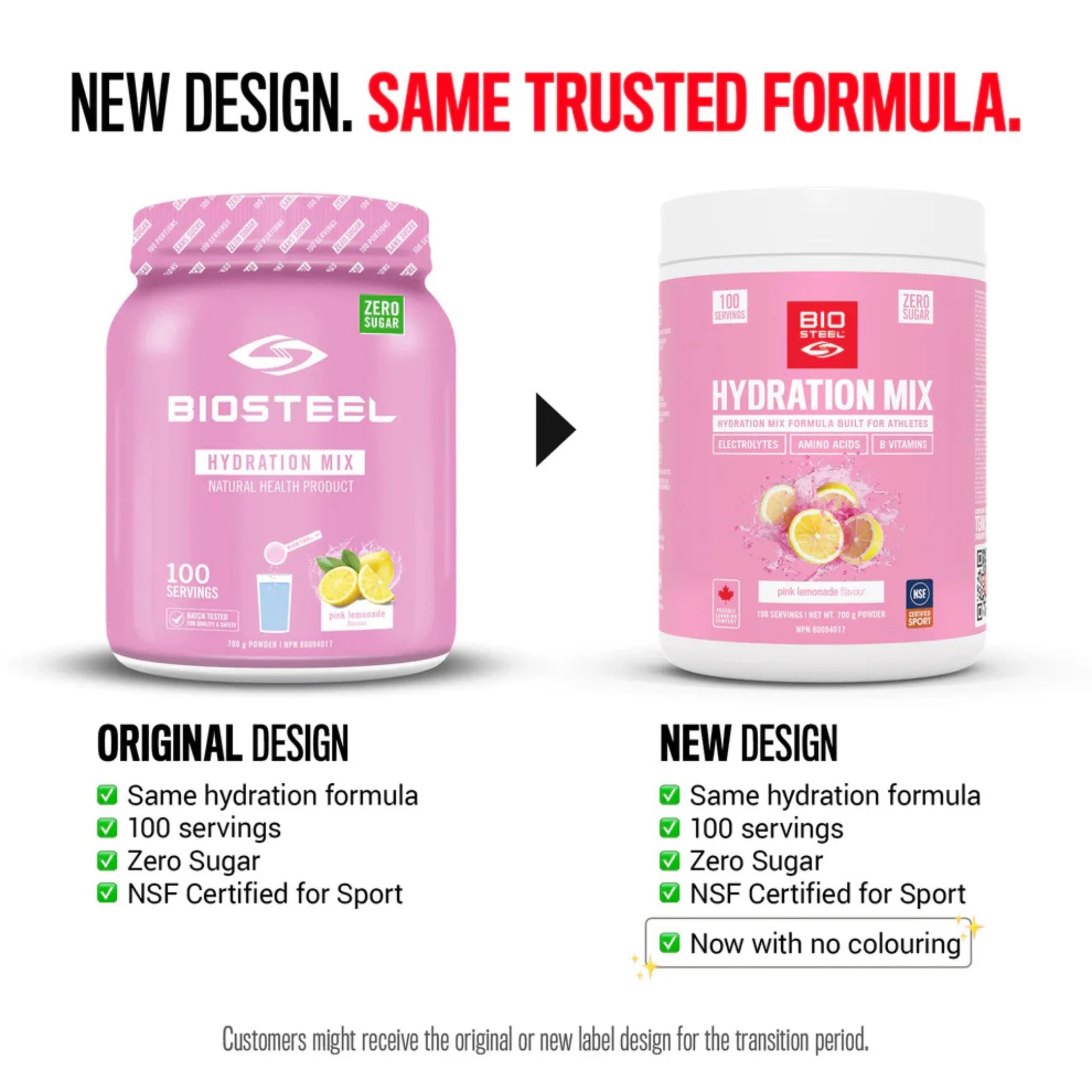 BioSteel Hydration Mix Pink Lemonade 700g - Nature's Source Inc