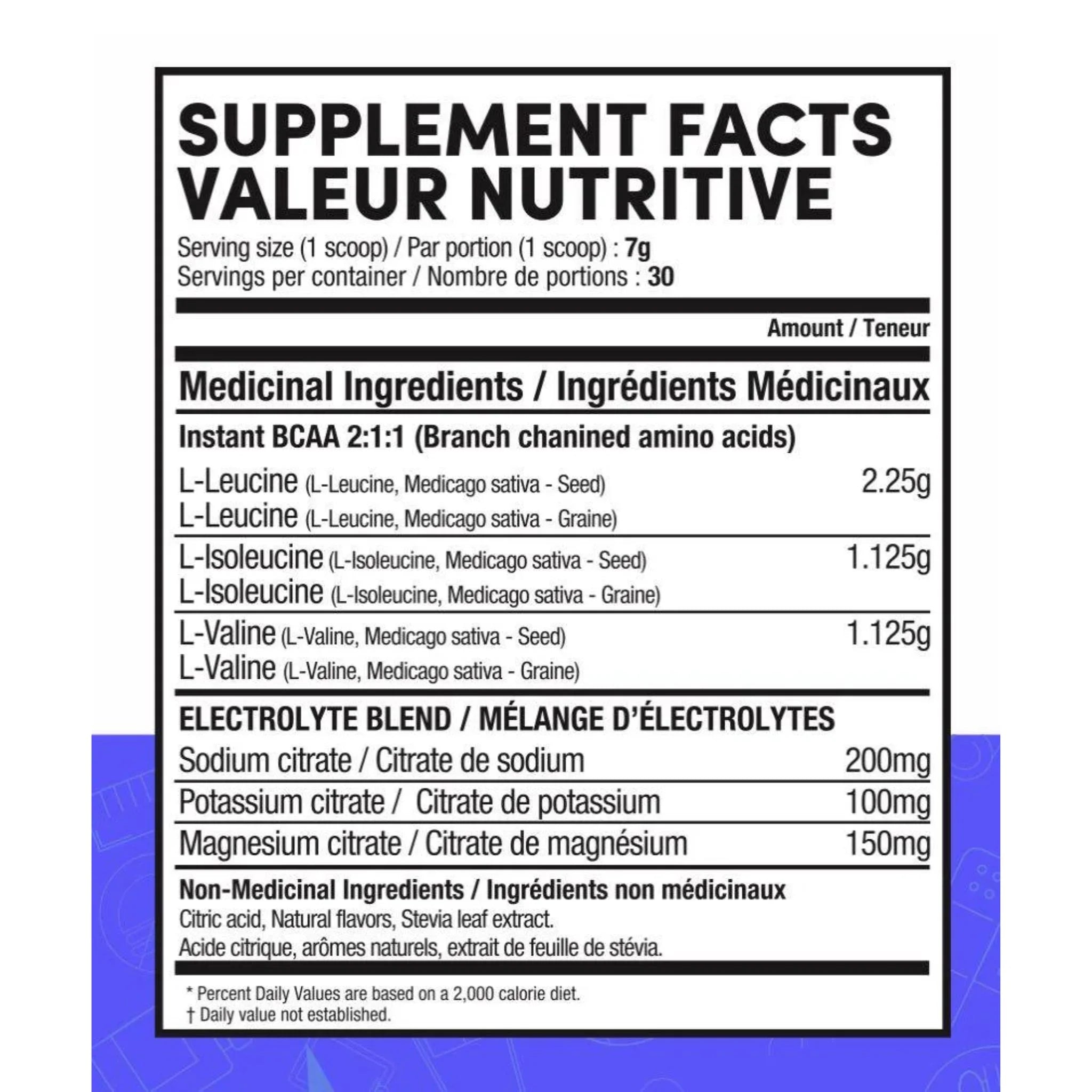 TruMe Whole Health BCAA+Electrolytes Peach 210g - Nature's Source Inc