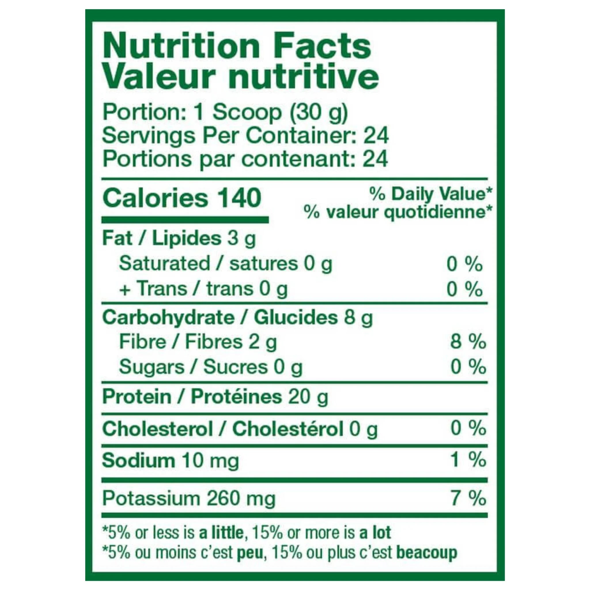 Ergogenics Nutrition Plant Protein + Greens Vanilla Bean 720g