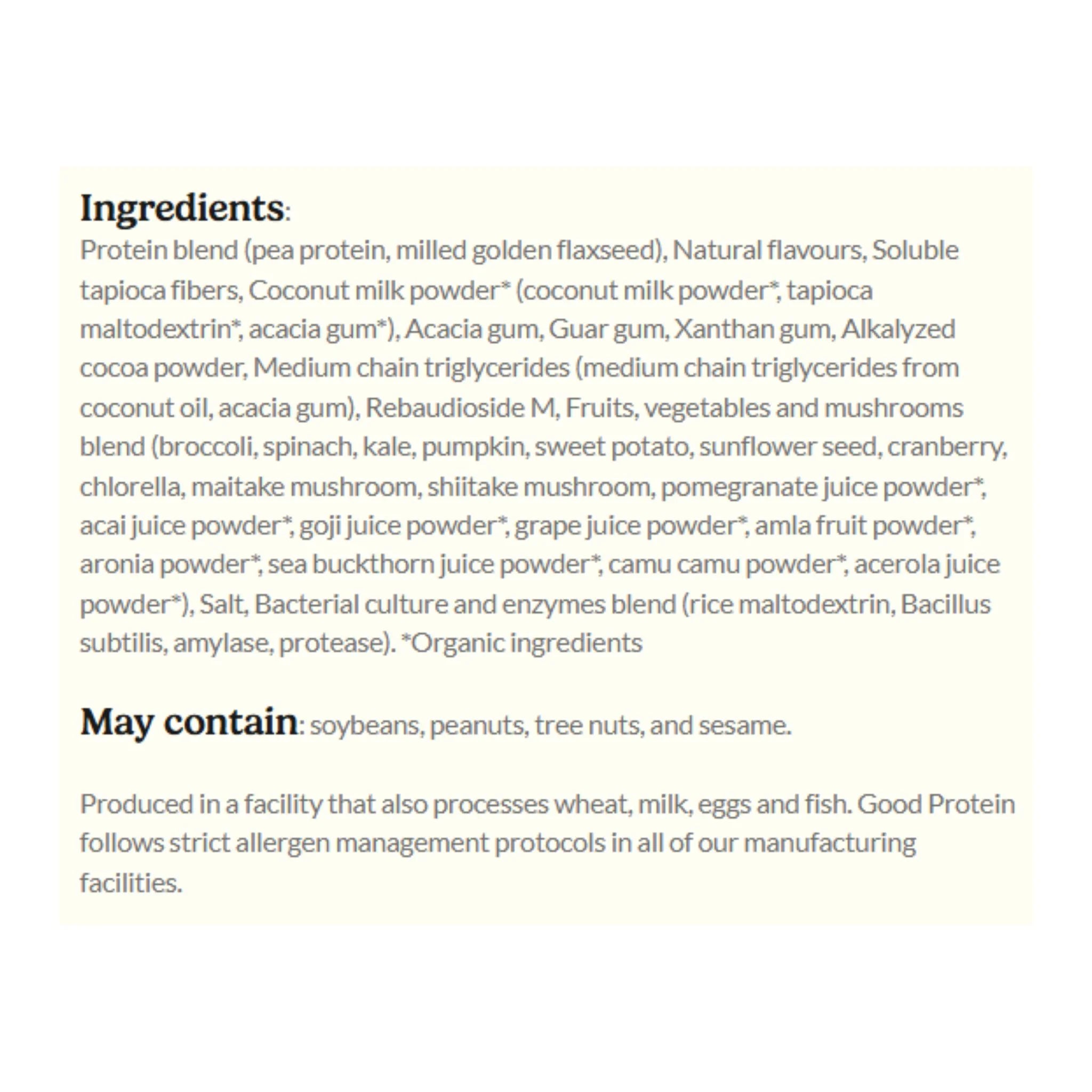 Good Protein Cookies & Cream 880g - Nature's Source Inc