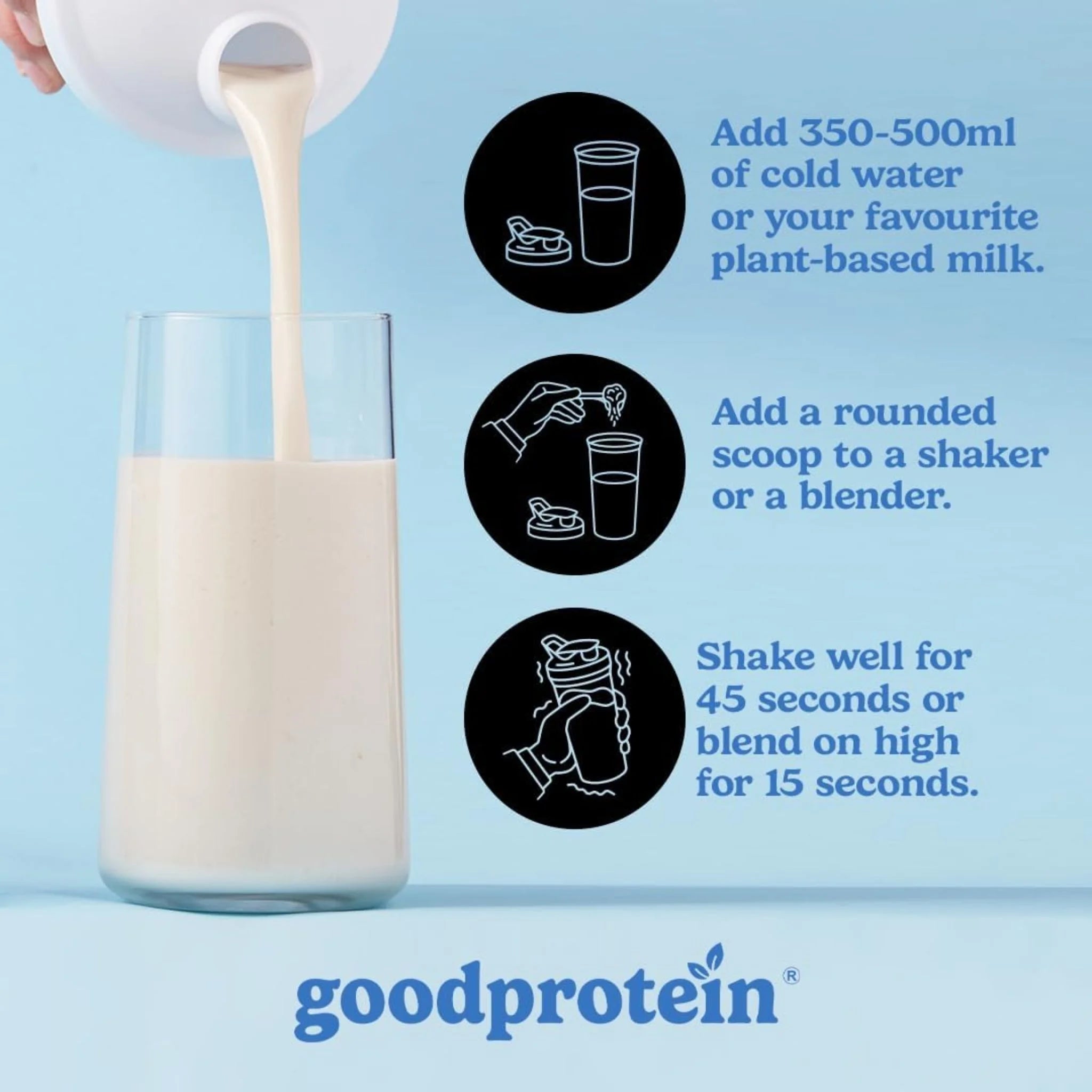 Good Protein Vanilla Milkshake 440g - Nature's Source Inc