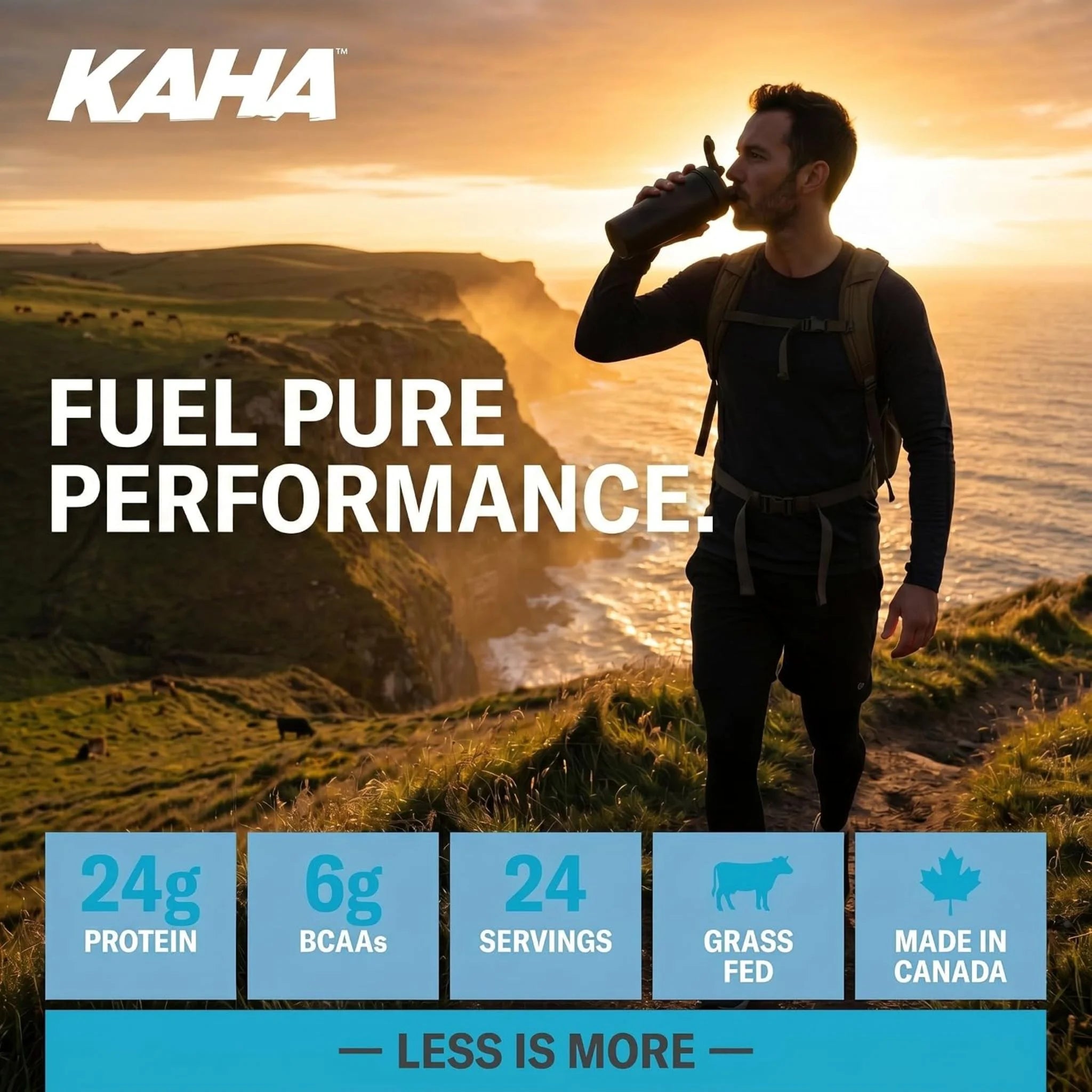 Kaha Nutrition New Zealand Whey Concentrate Natural 720g