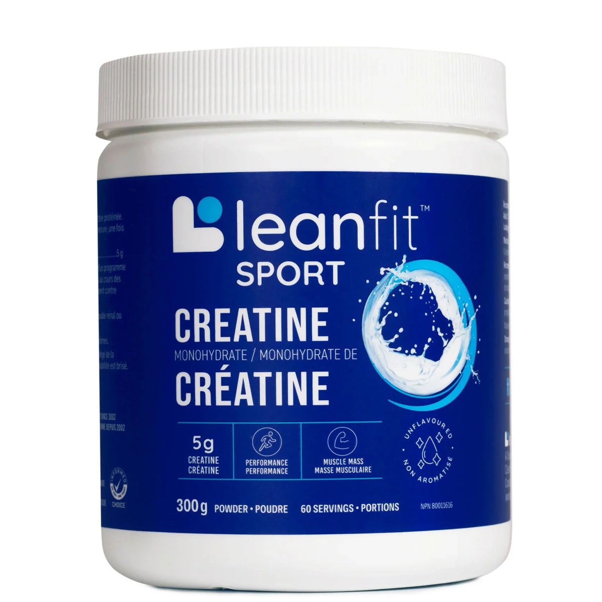 LeanFit Creatine Monohydrate Unflavoured 300g - Nature's Source Inc