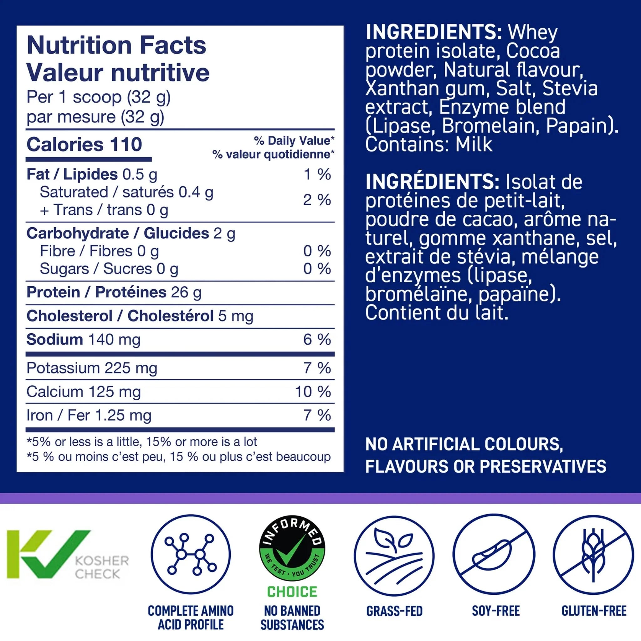 LeanFit Whey Isolate Chocolate 916g