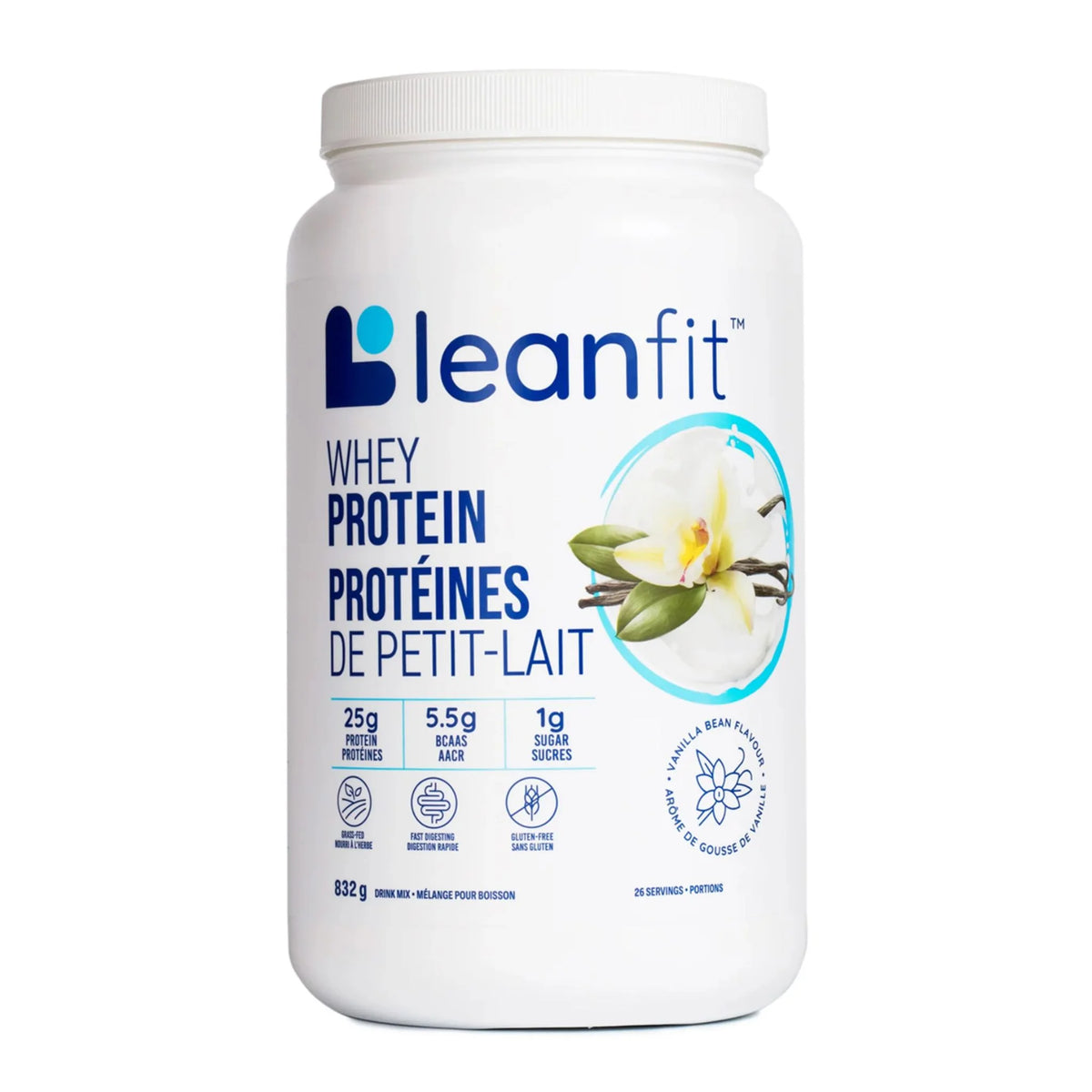 LeanFit Whey Protein Vanilla Bean 832g