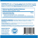 Confident Sports Creatine HCL 750mg 120 Vegetarian Capsules