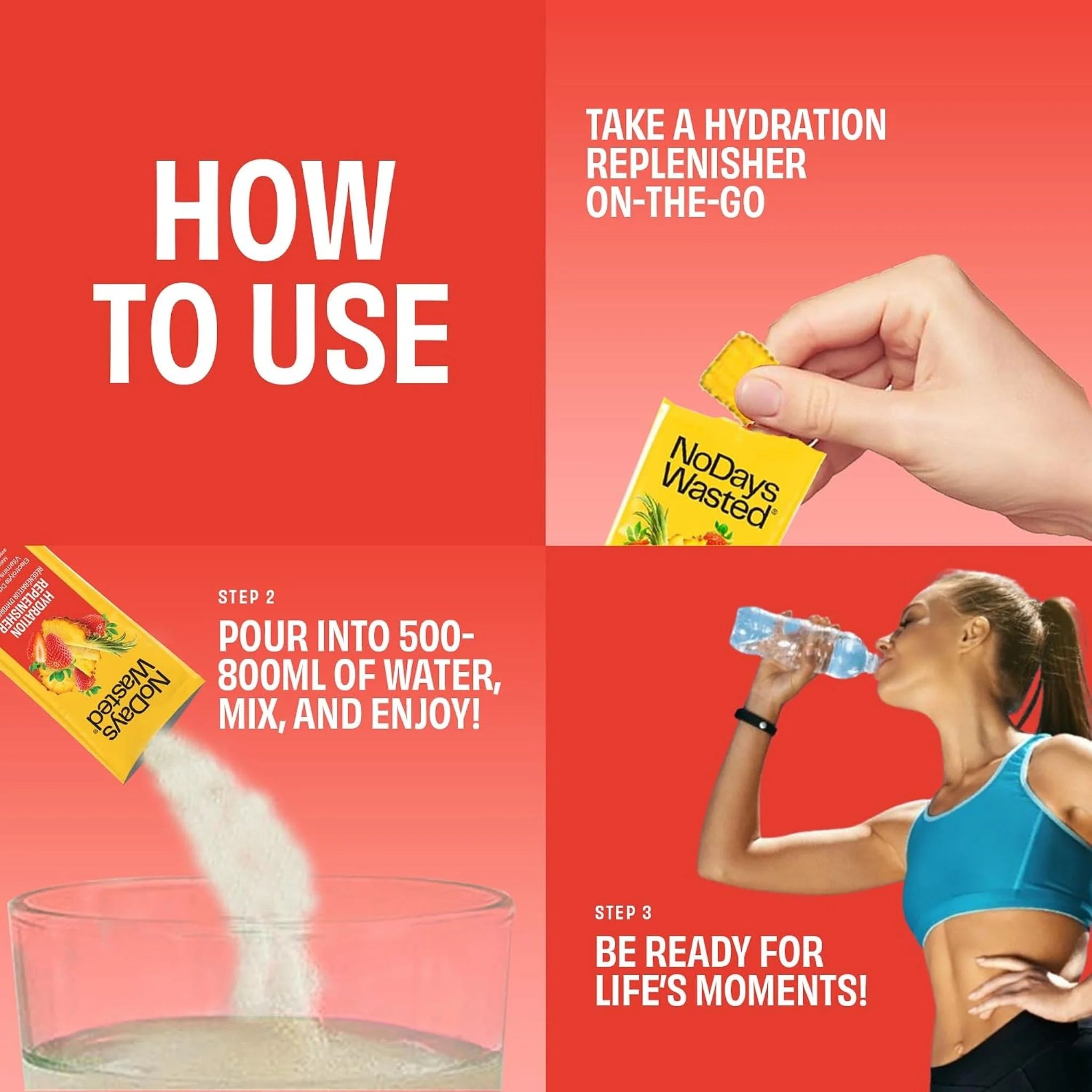 No Days Wasted Hydration Strawberry Pineapple 8g
