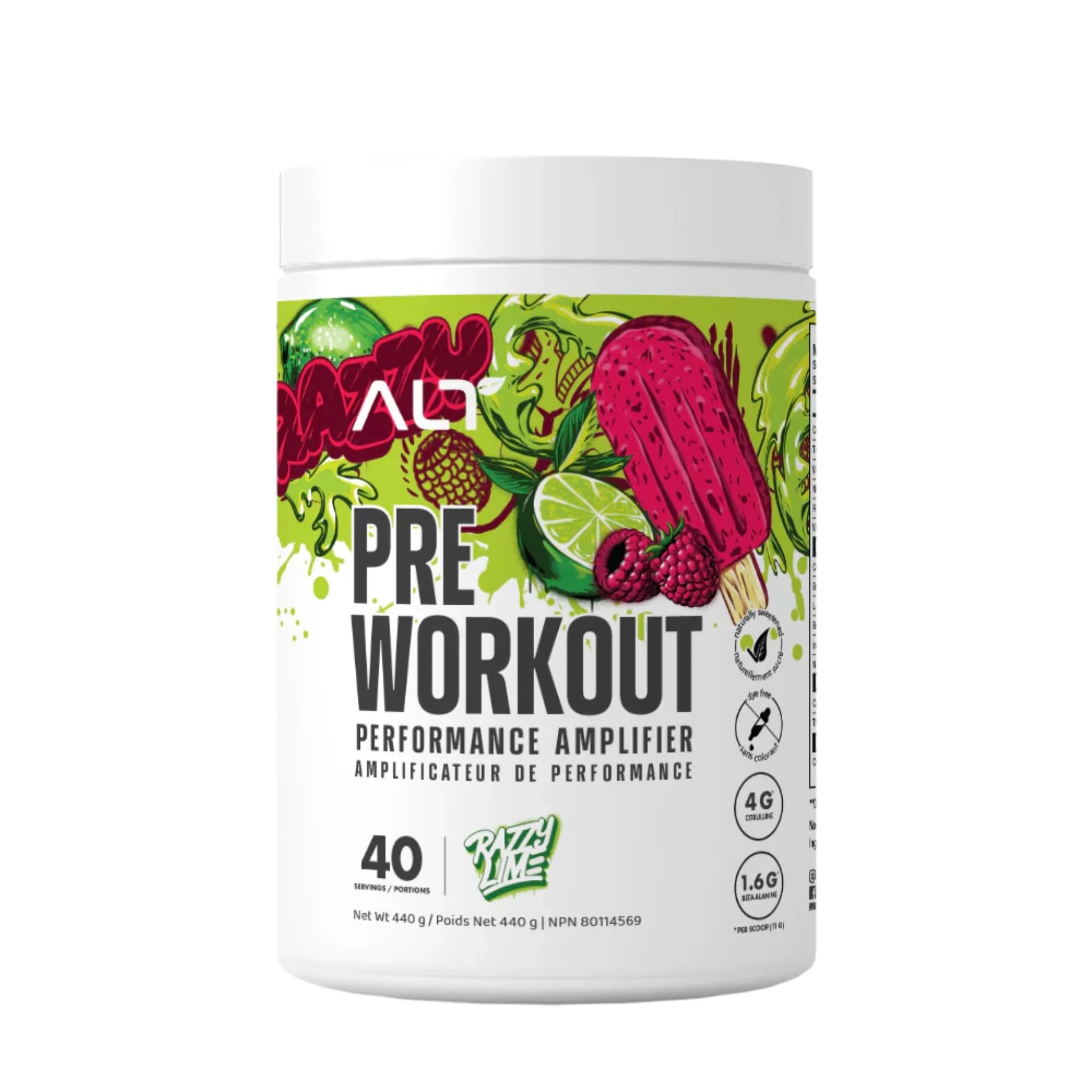 ALT Pre-Workout Razzy Lime 440g