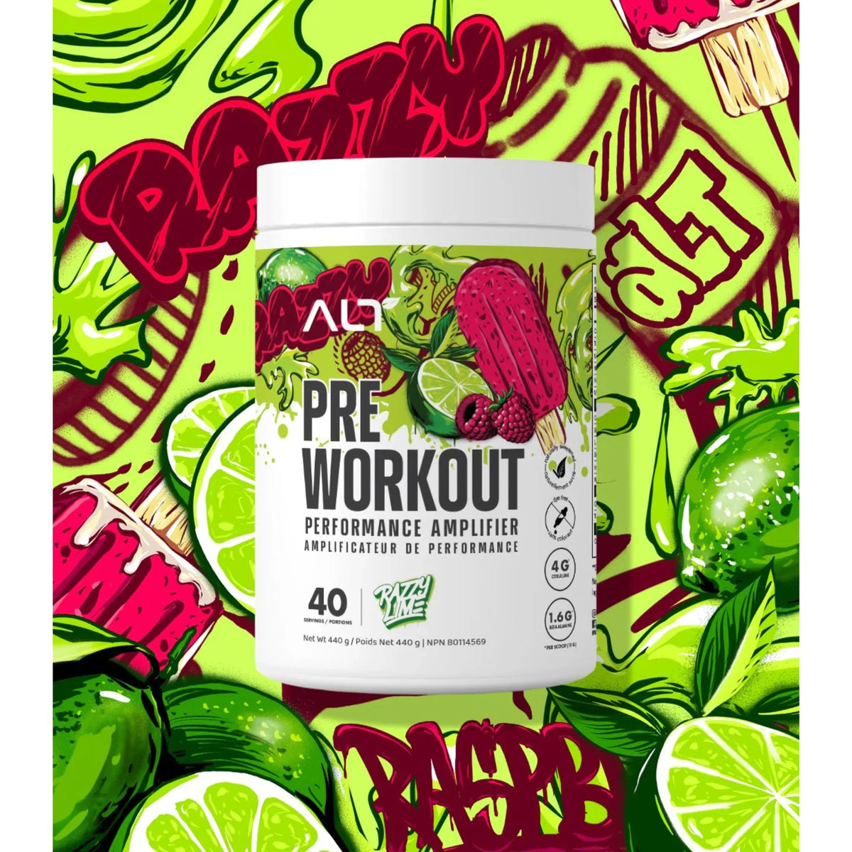 ALT Pre-Workout Razzy Lime 440g