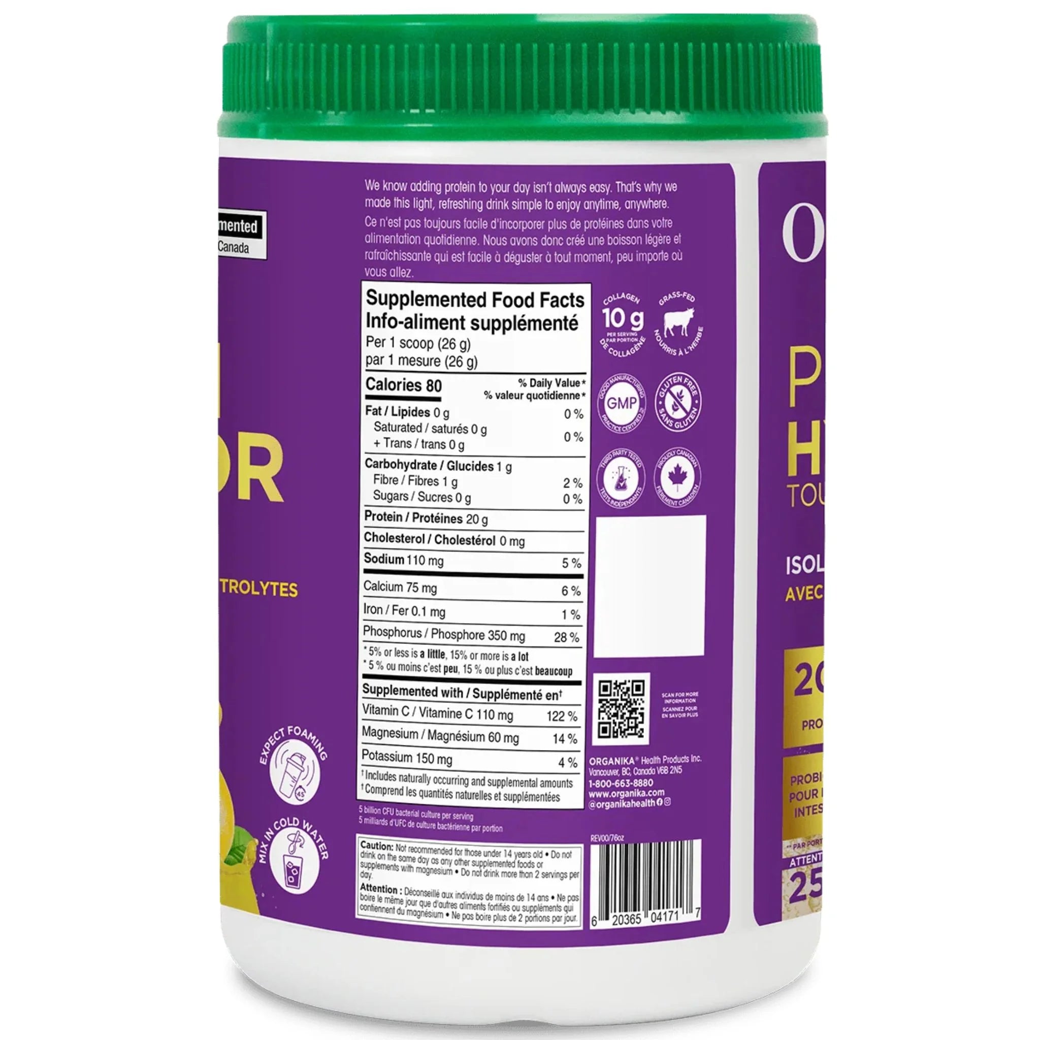 Organika Whey Protein Hydrator, Whey Protein Isolate Powder 650g