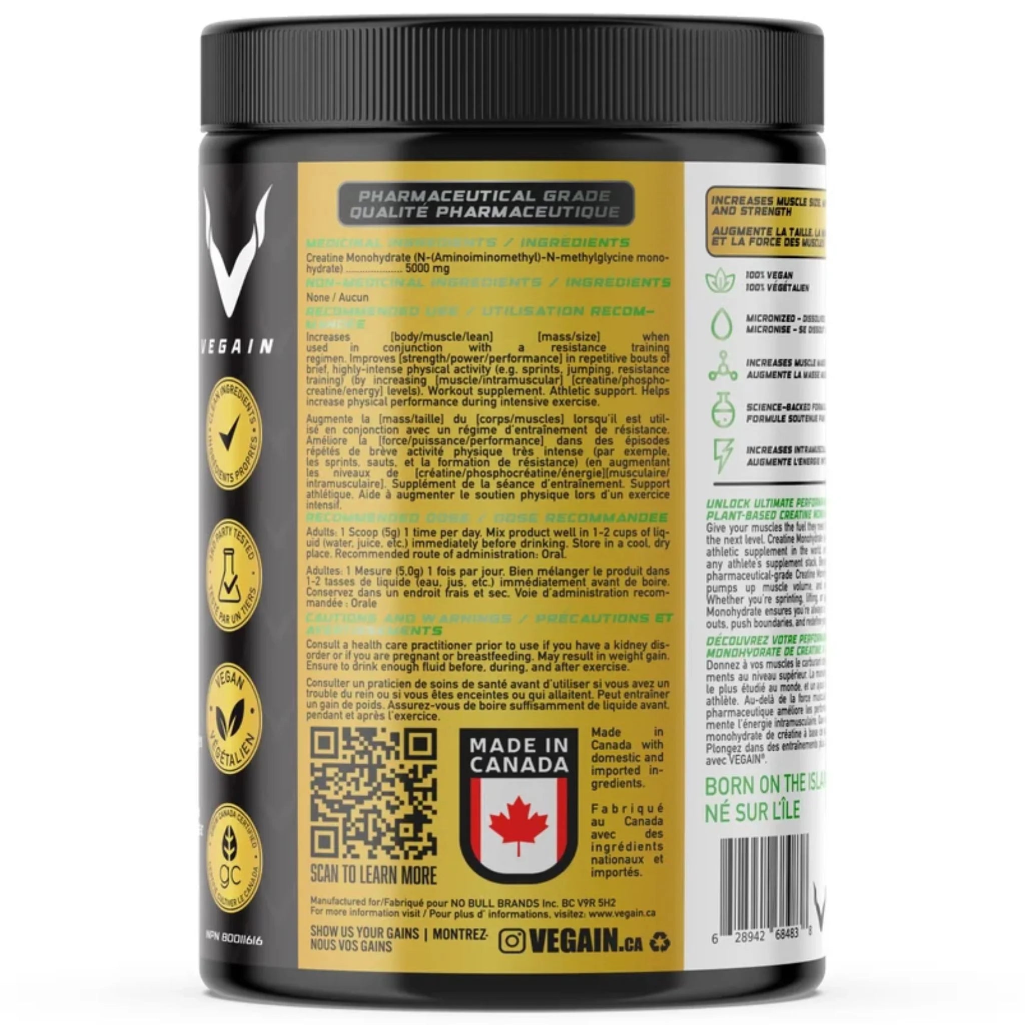 VEGAIN Creatine Monohydrate 300g