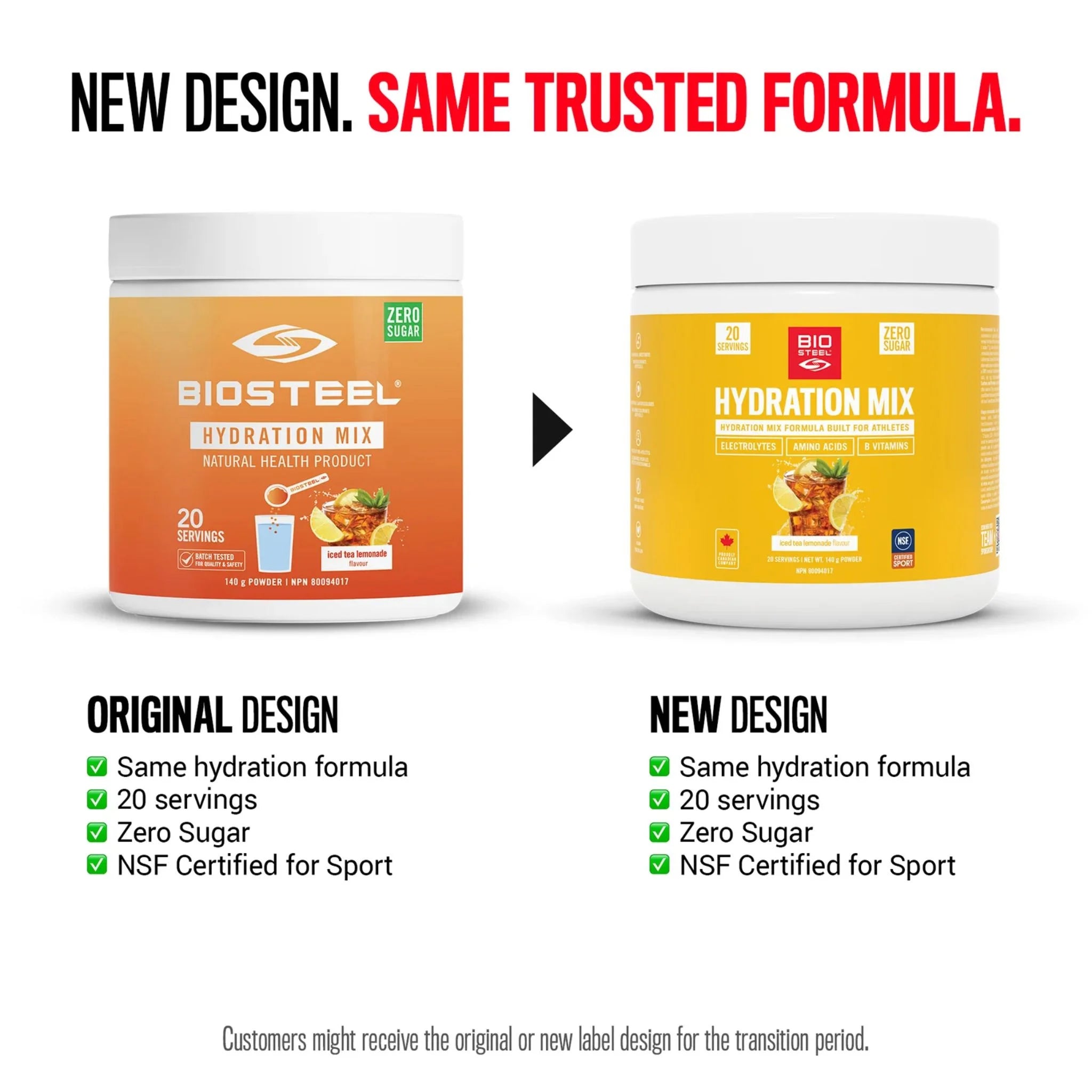 BioSteel Hydration Mix Iced Tea Lemonade 140g