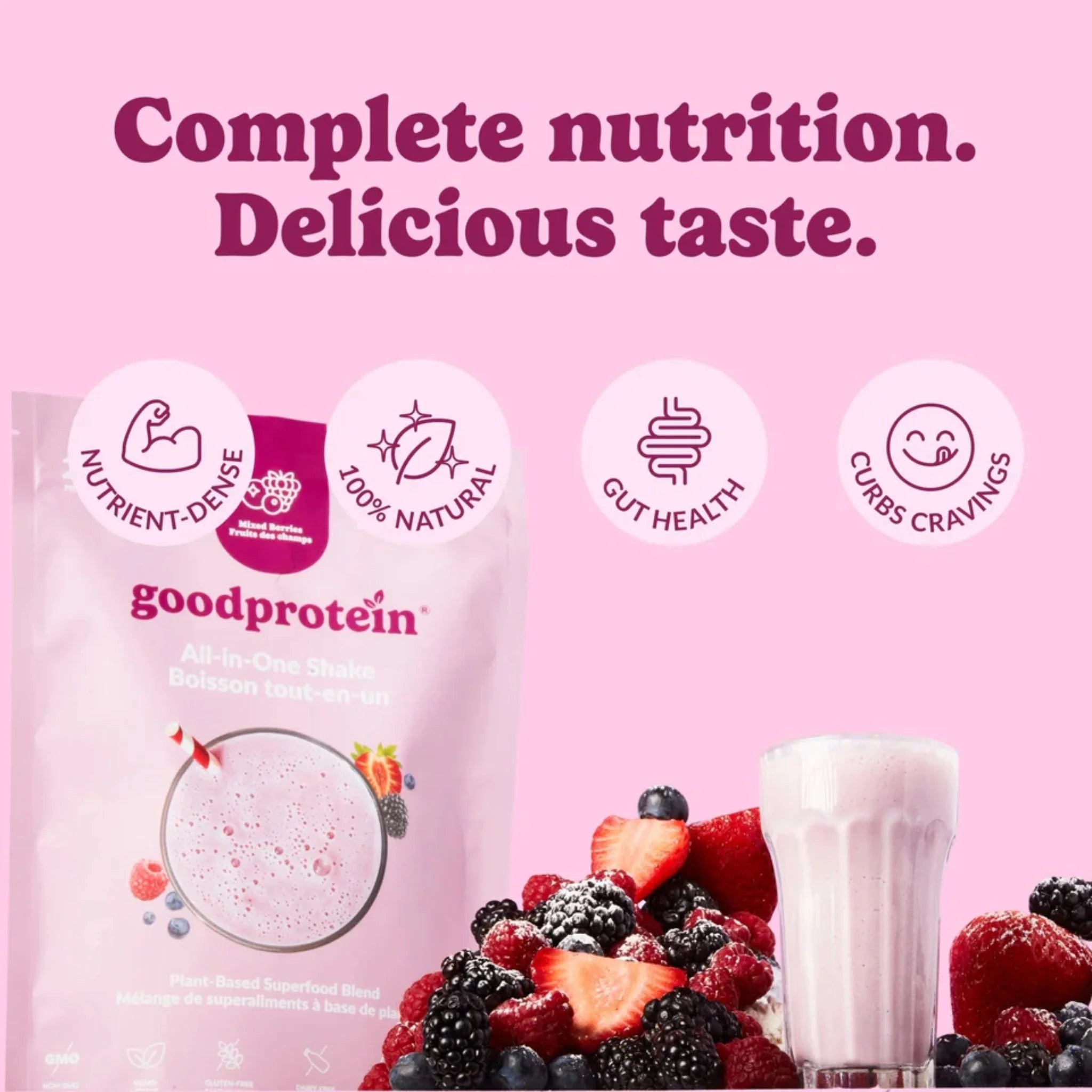 Good Protein Mixed Berries 880g