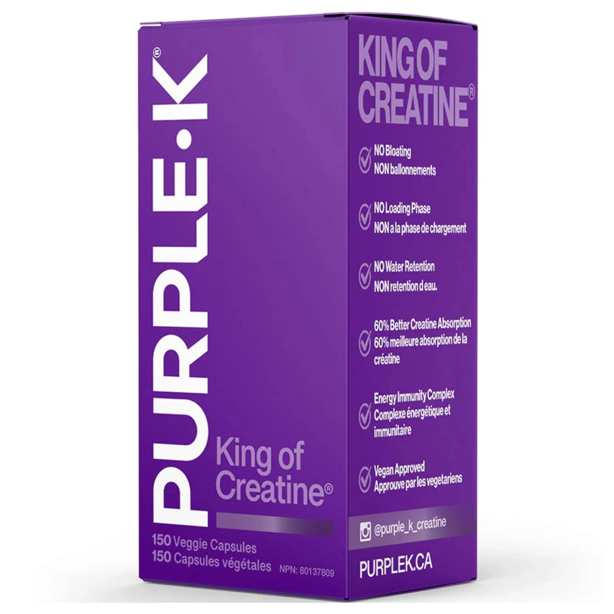 Purple-K Creatine, 150 Vegetable Capsules